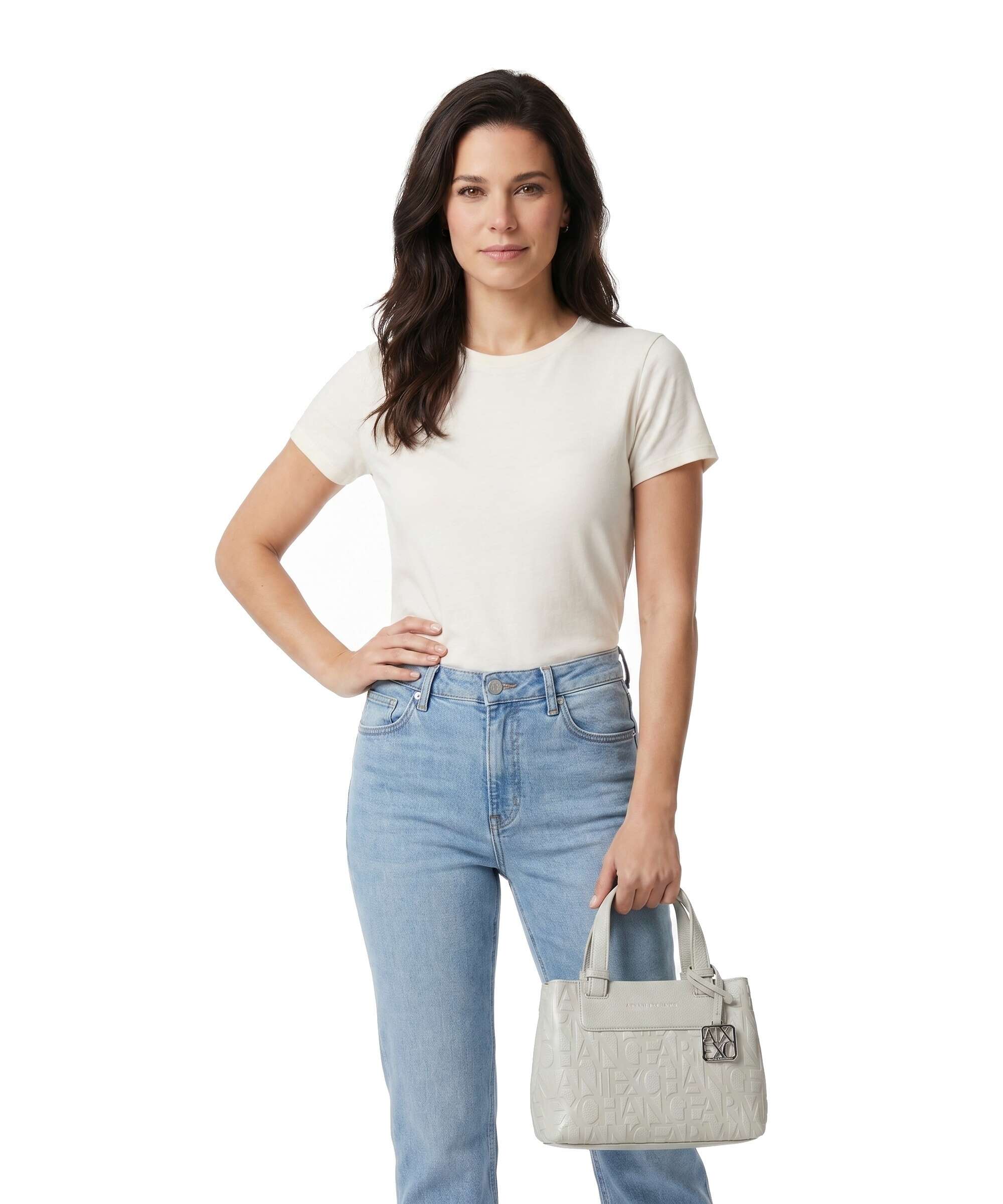 Armani Exchange Liz Monogram S Handbag dust - Image 3