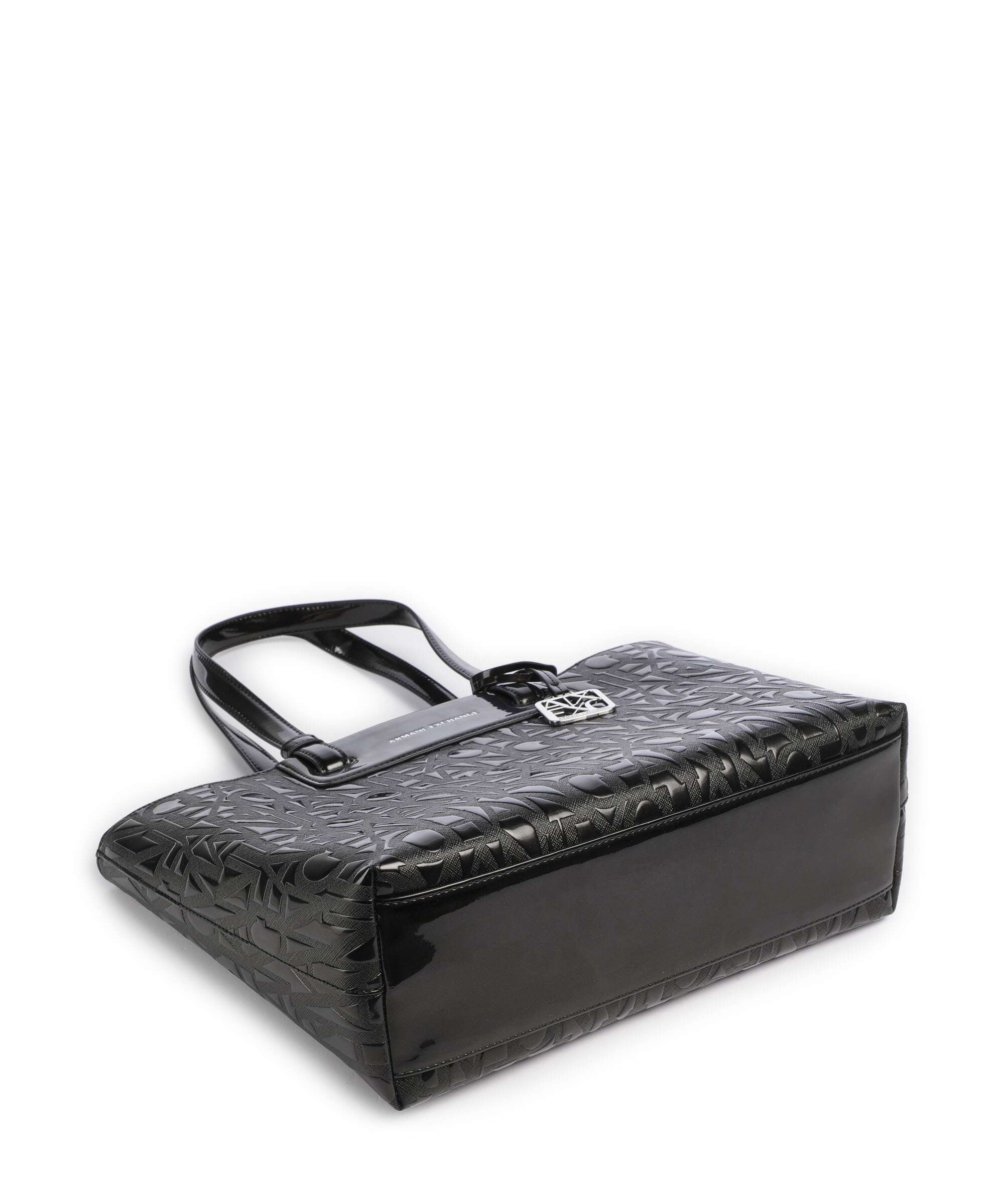 Armani Exchange Liz Patent M Tote bag black - Image 5