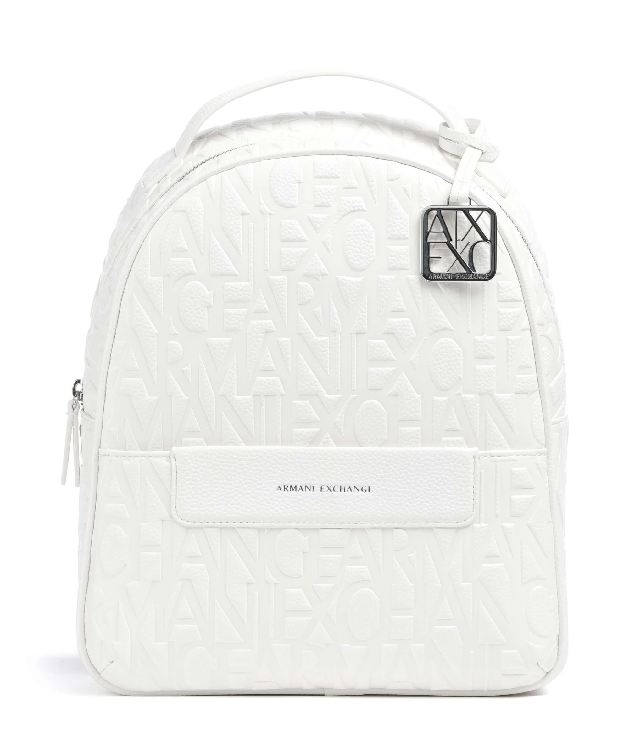 Armani Exchange Liz Pebble S Backpack off white