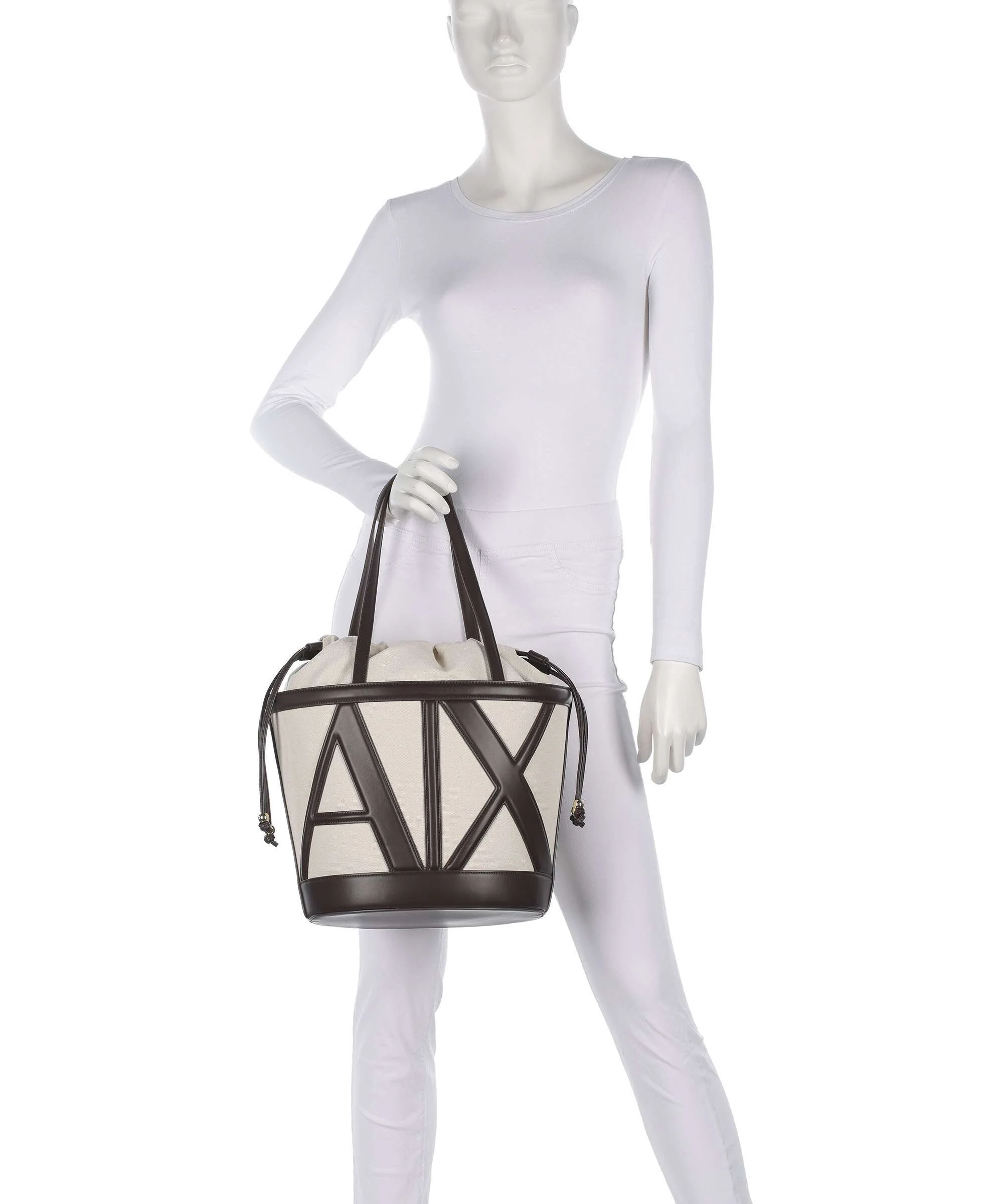 Armani Exchange Marisol Bucket bag natural/dusk shade - Image 3