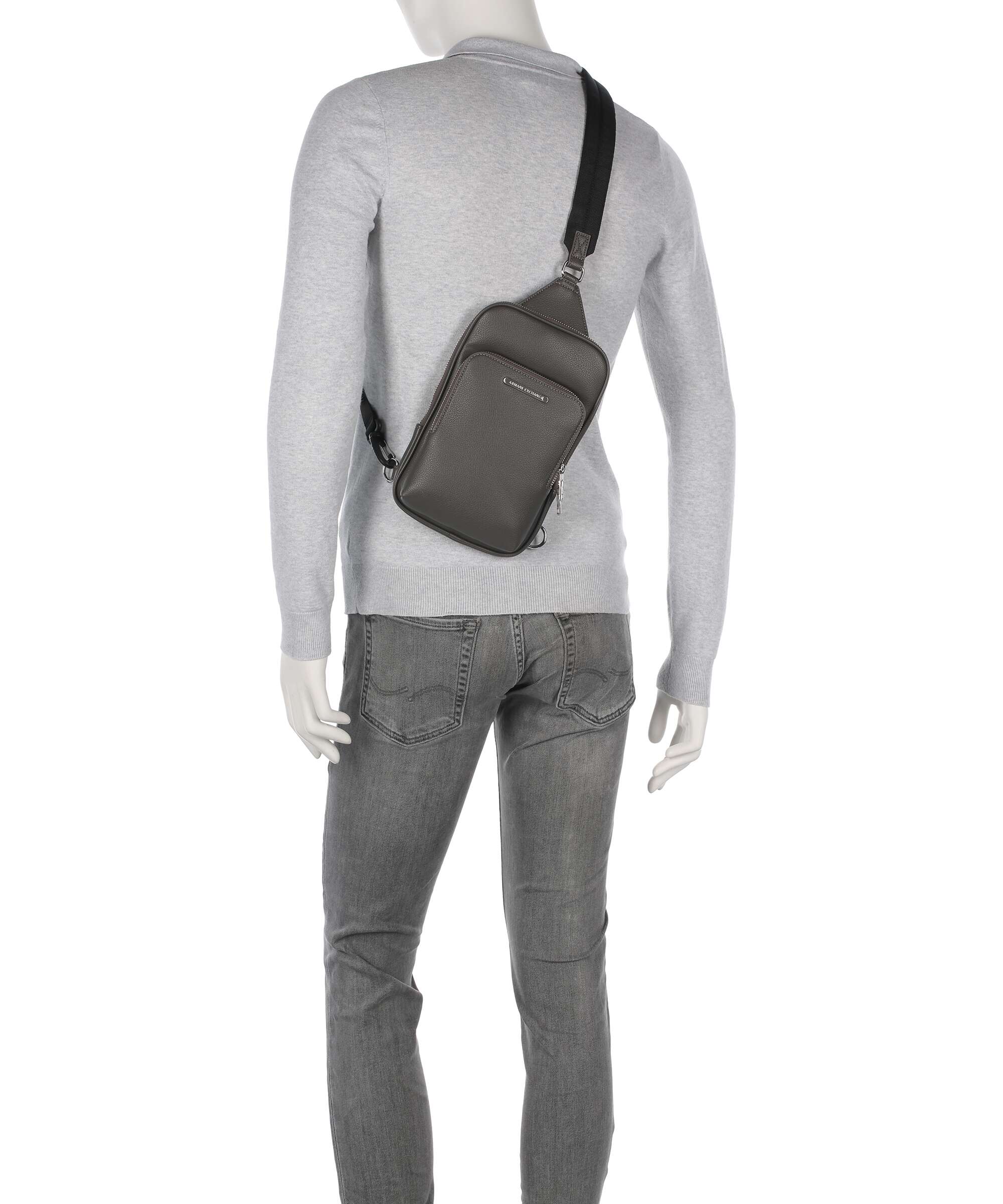 Armani Exchange Okinawa Sling bag dark gull gray - Image 3