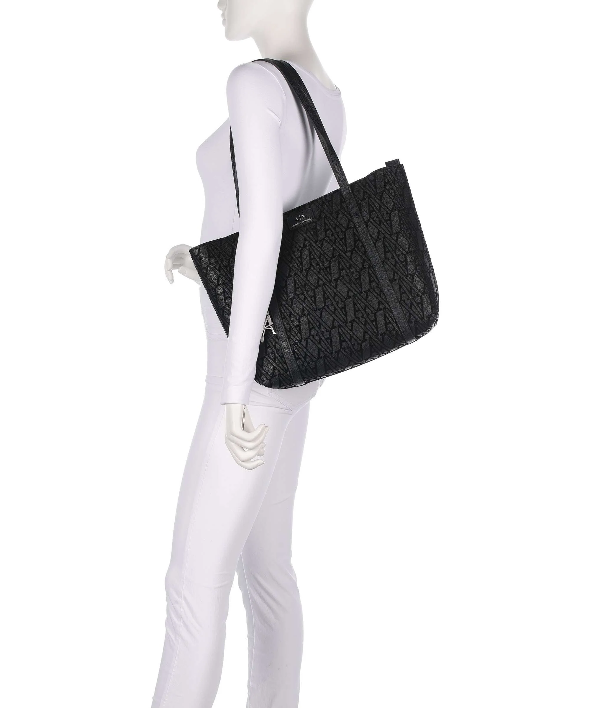 Armani Exchange Silvye Tote bag black - Image 3