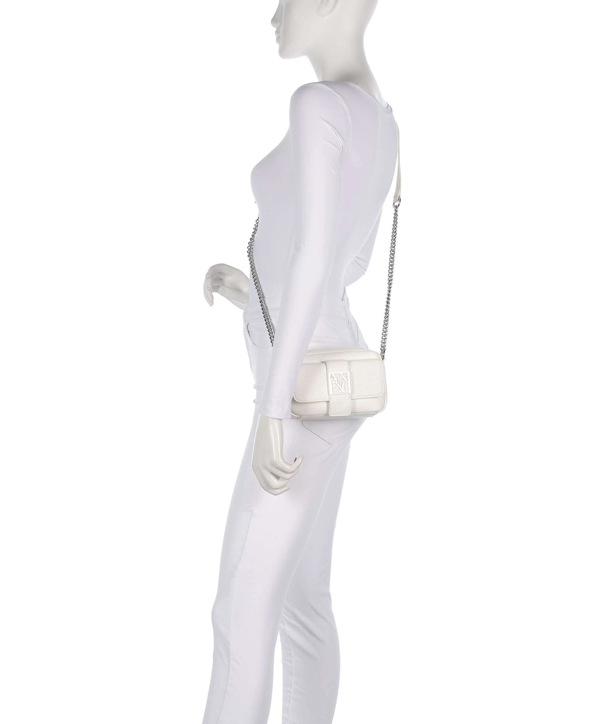 Armani Exchange Susy Soft Crossbody bag off white - Image 3