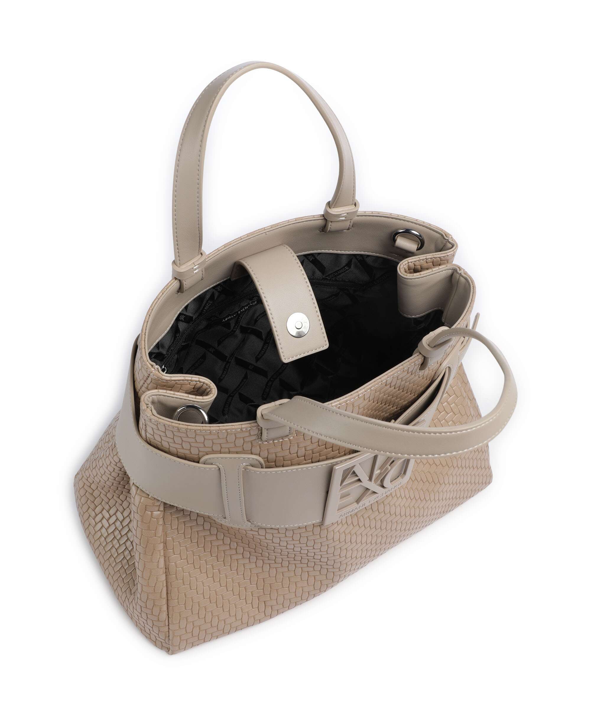 Armani Exchange Susy Soft Woven S Handbag sand - Image 6