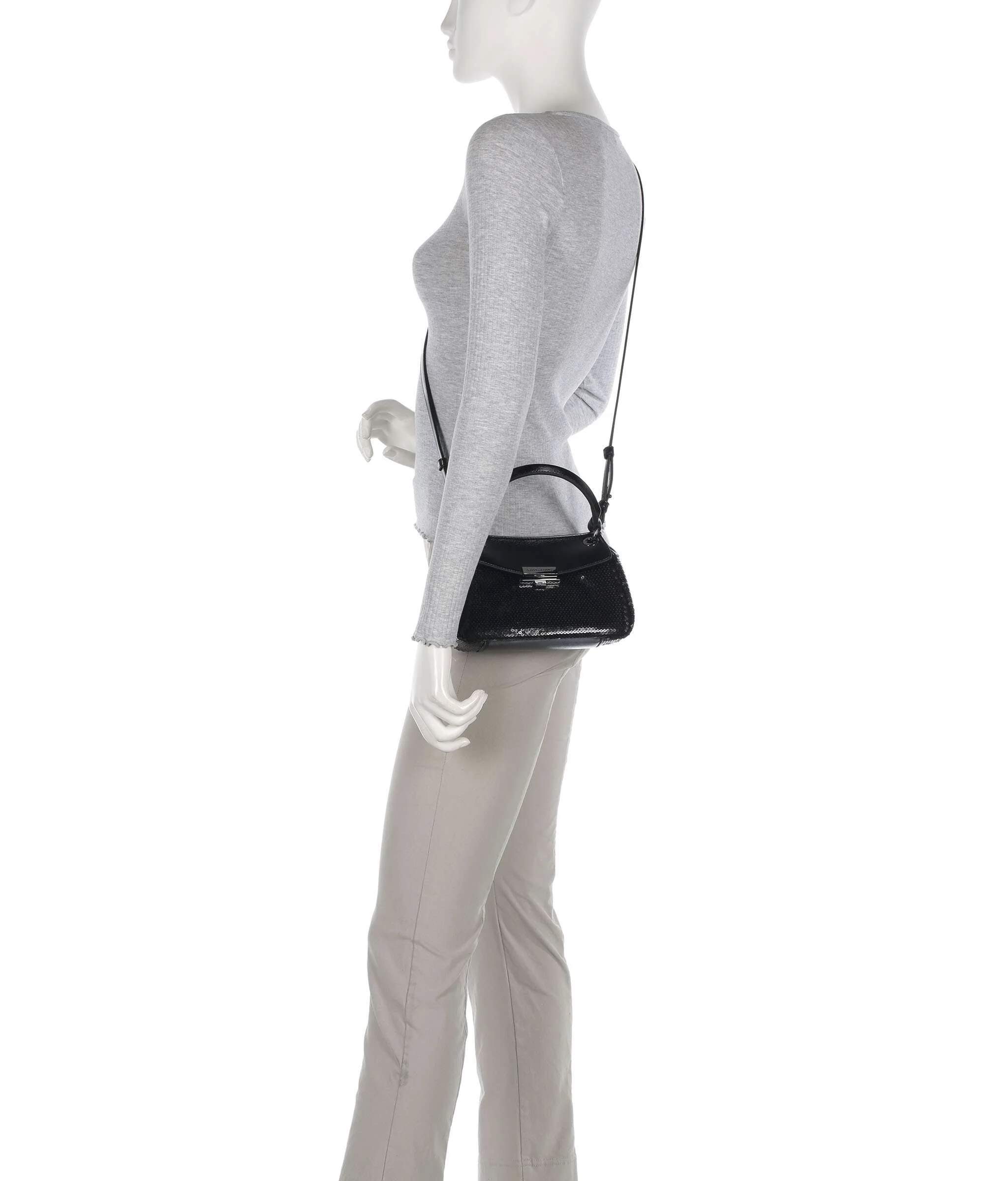 Armani Exchange Wave Crossbody bag black - Image 3