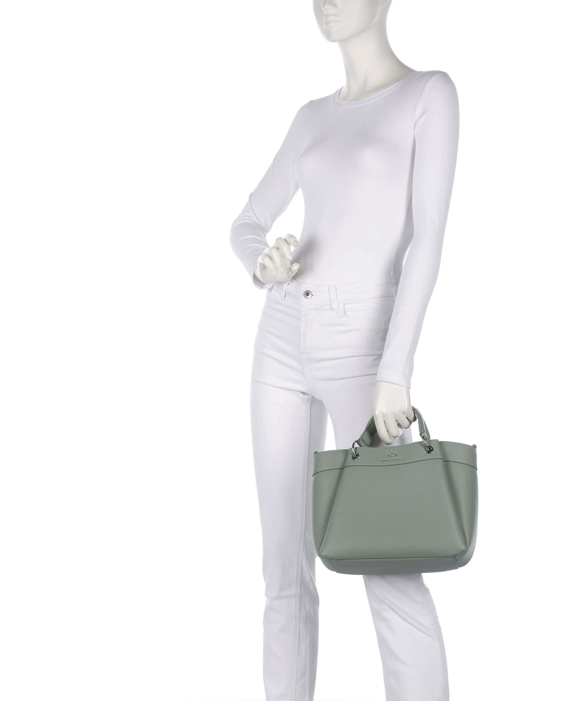Armani Exchange Wave M Handbag sage - Image 3