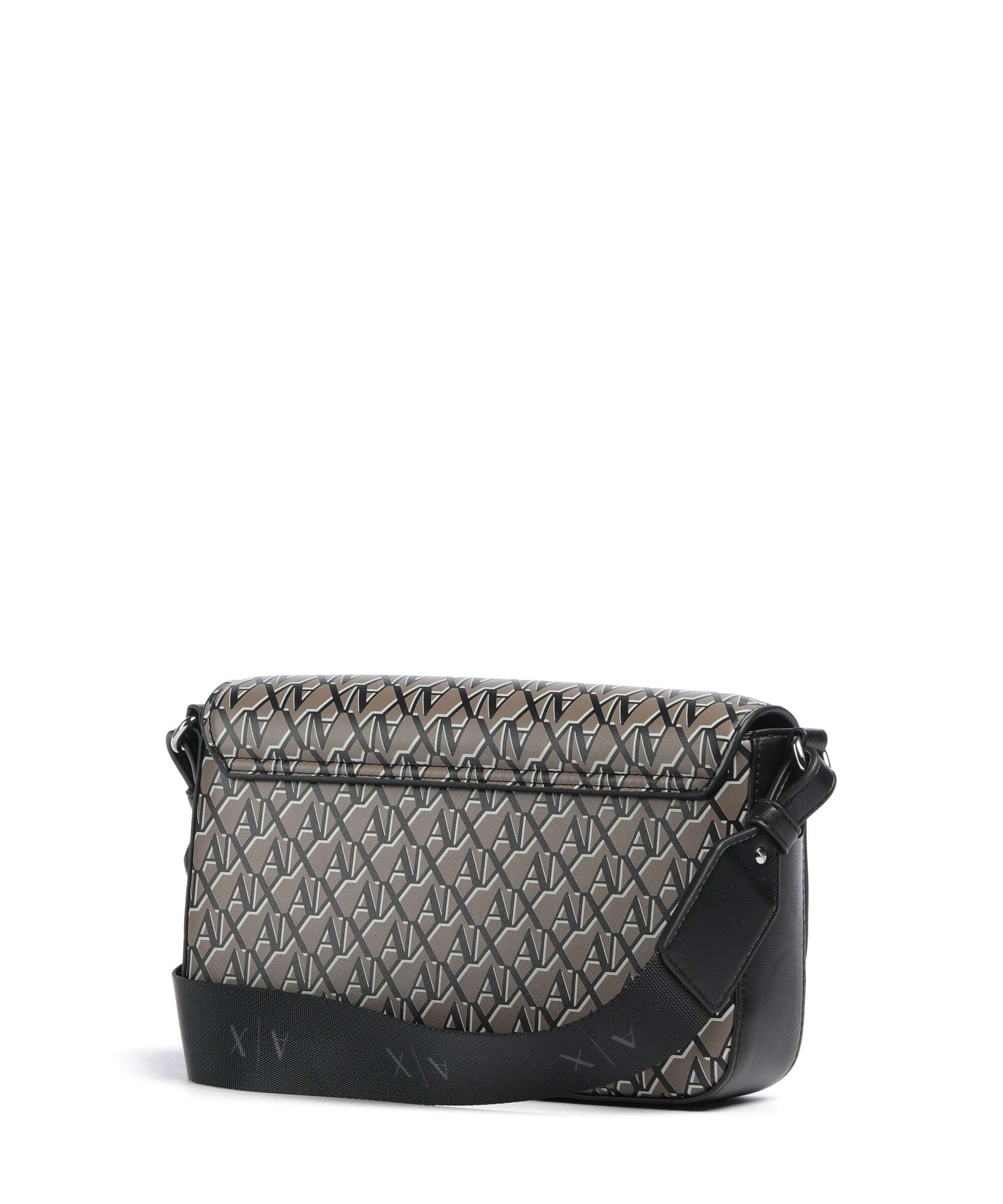 Armani Exchange Wave Monogram Crossbody bag brown bass/black - Image 2