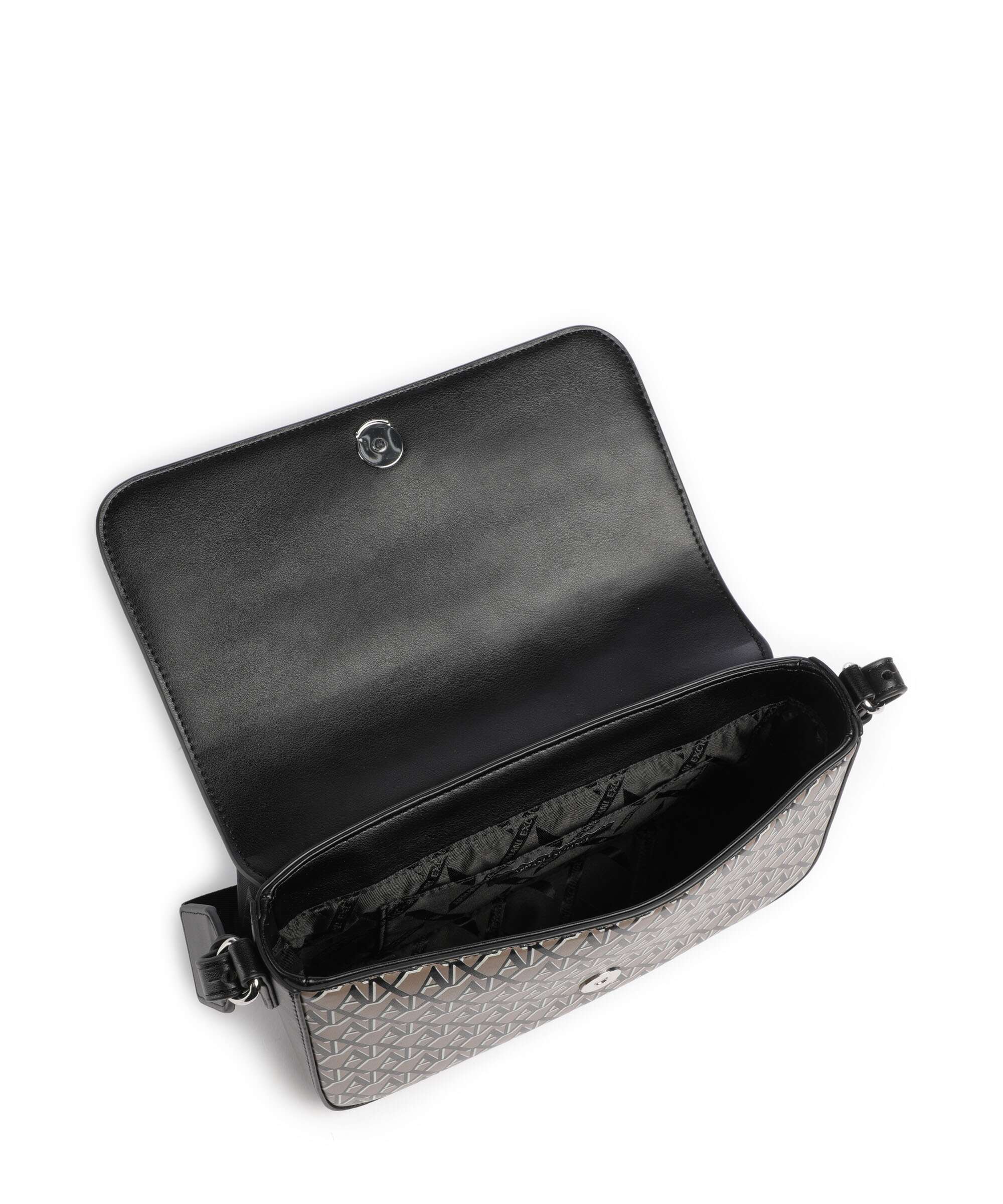Armani Exchange Wave Monogram Crossbody bag brown bass/black - Image 6