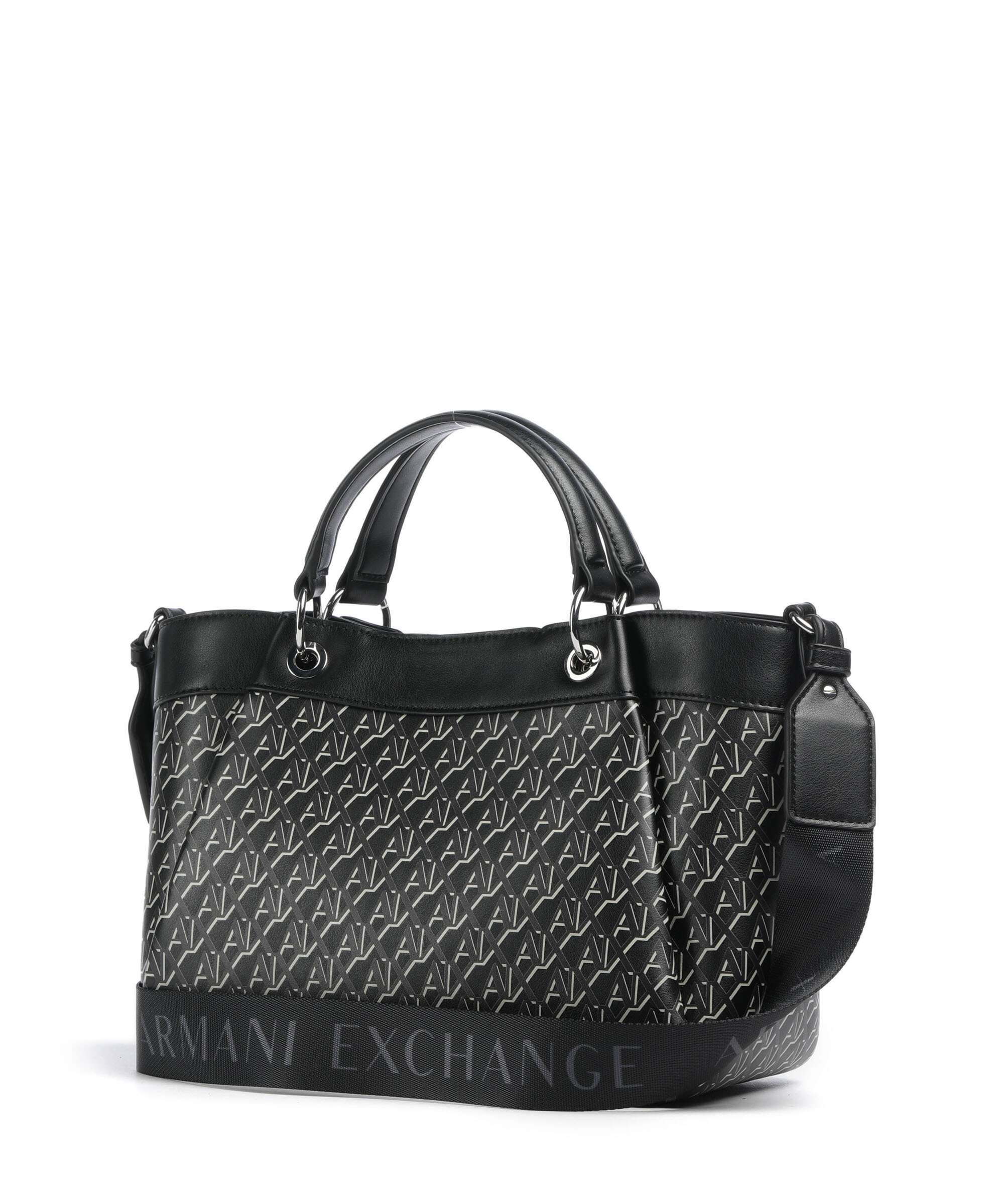 Armani Exchange Wave Monogram M Handbag black - Image 2