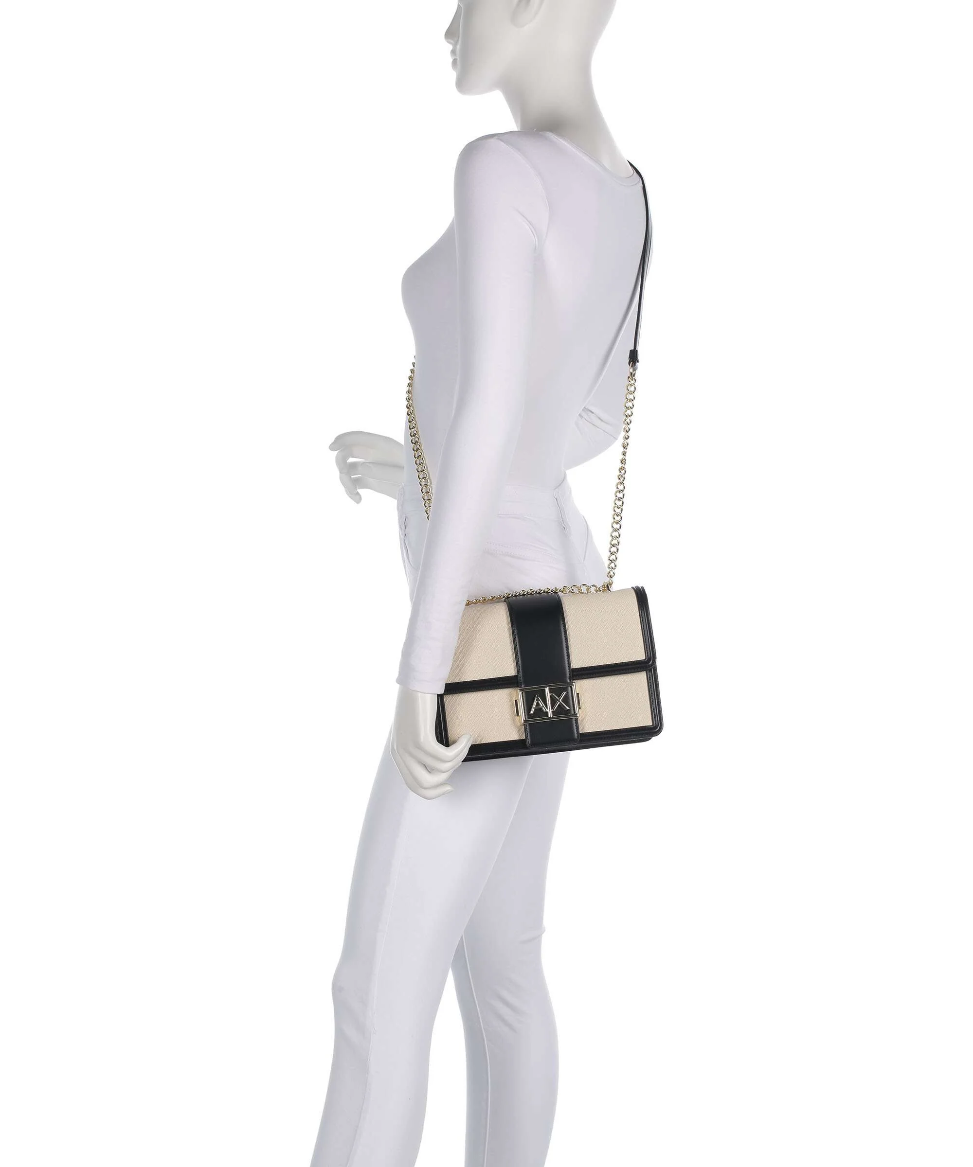 Armani Exchange Wonder M Shoulder bag natural/black - Image 3
