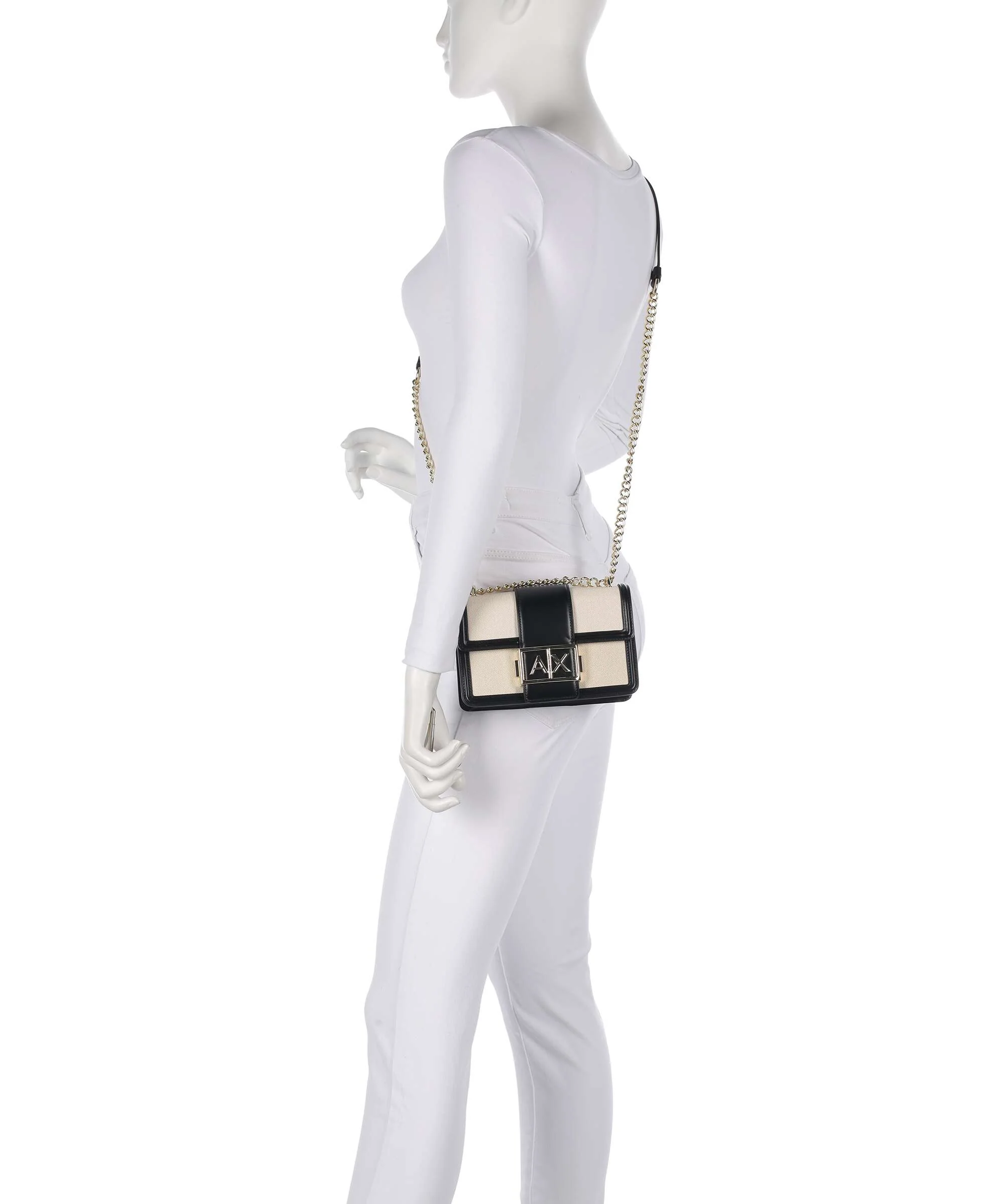 Armani Exchange Wonder S Shoulder bag natural/black - Image 3