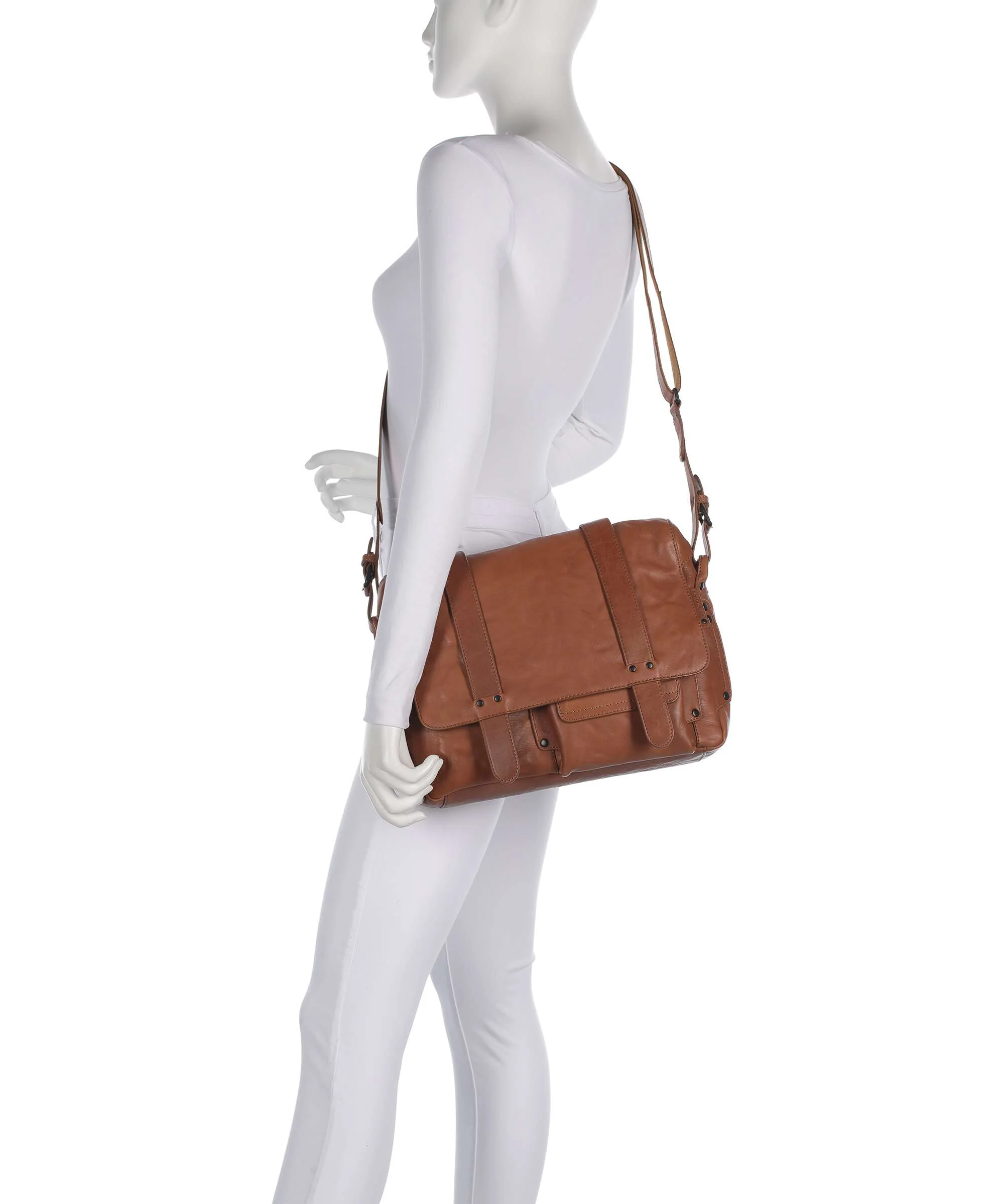 Aunts & Uncles Grandma's Luxury Club Mrs. Honey Pie Messenger bag caramel - Image 3