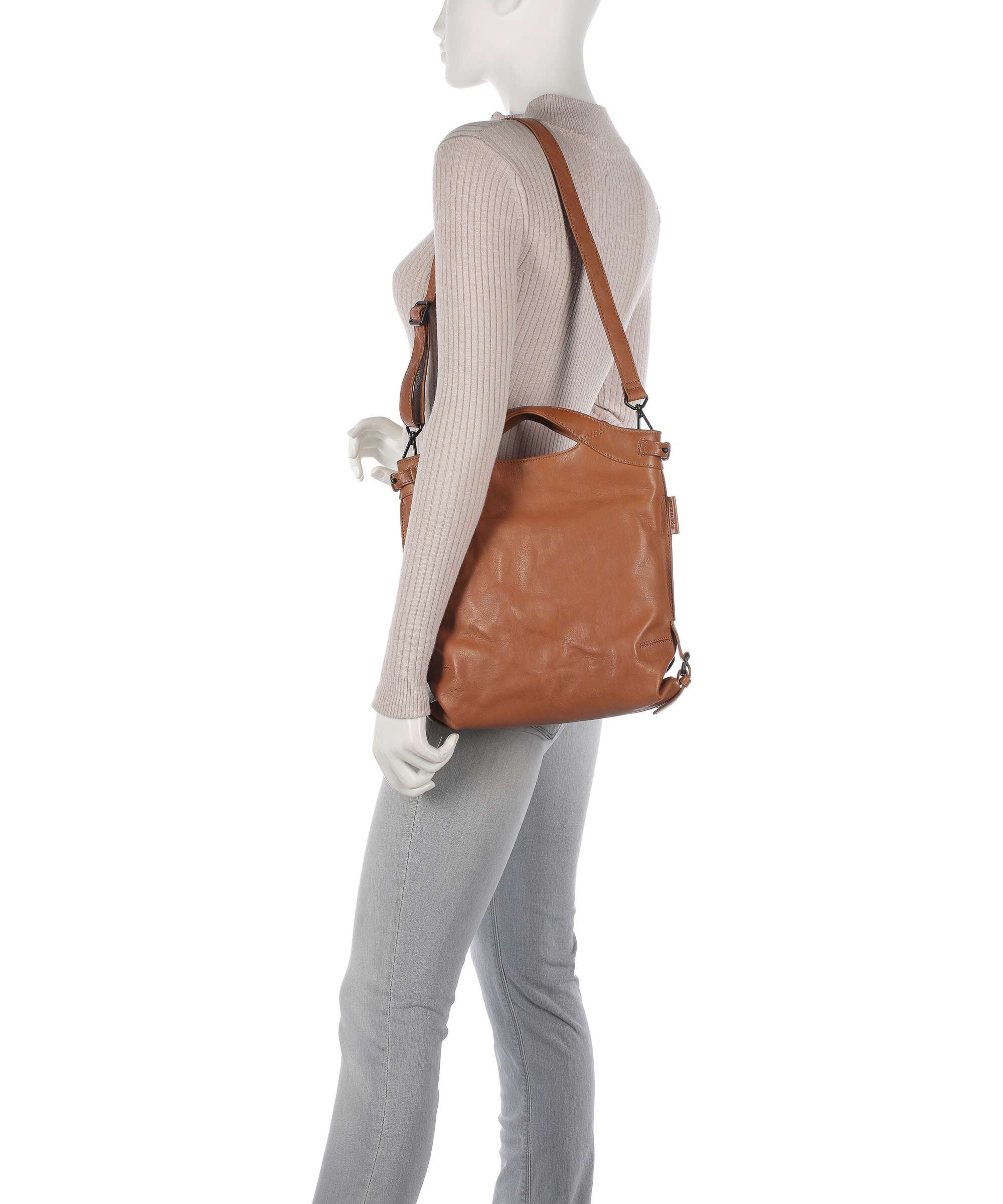 Aunts & Uncles Grandma's Luxury Club Mrs. Peach Crumble Backpack bag caramel - Image 4
