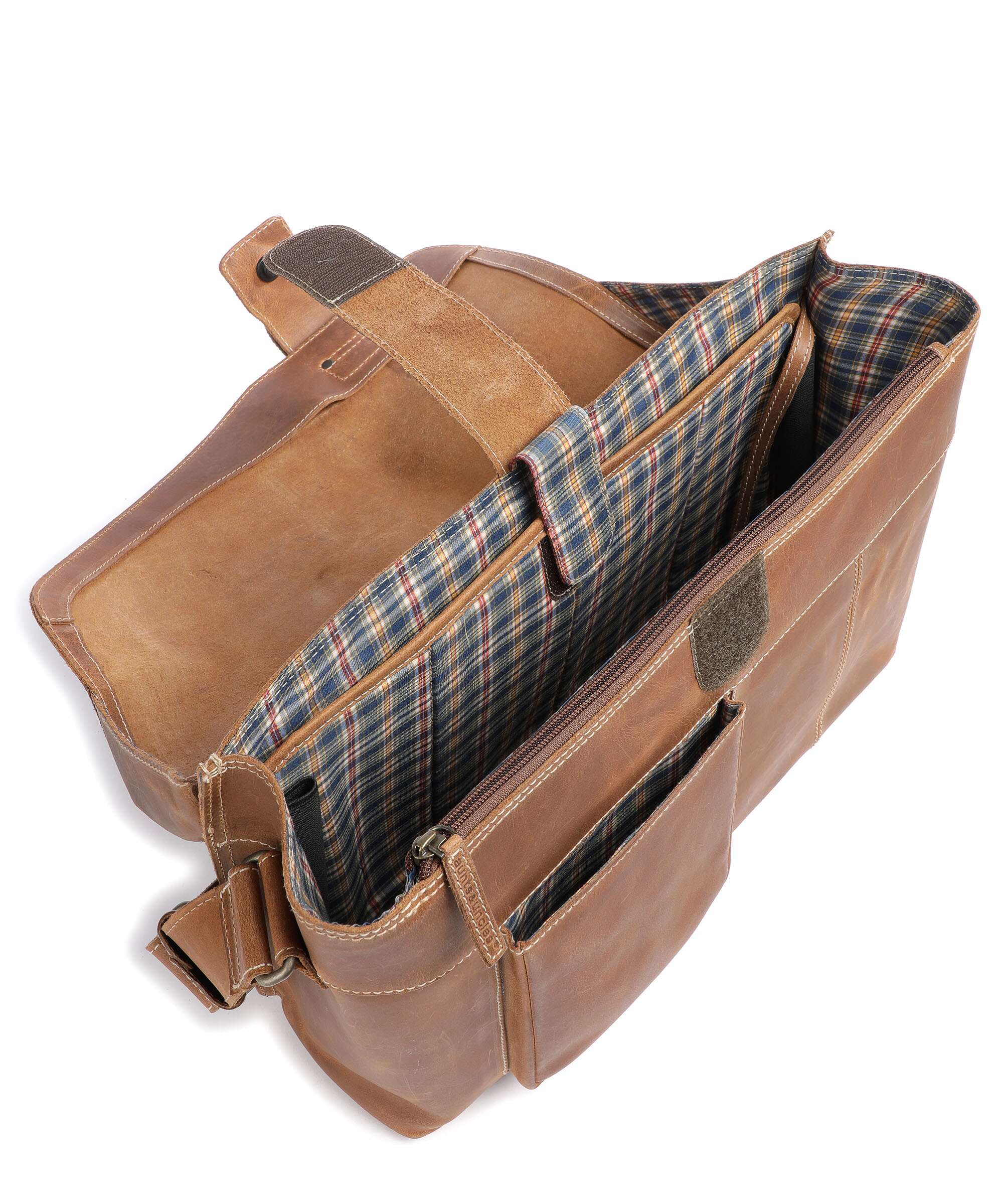 Aunts & Uncles Hunter Big Judd Briefcase vintage tan - Image 5