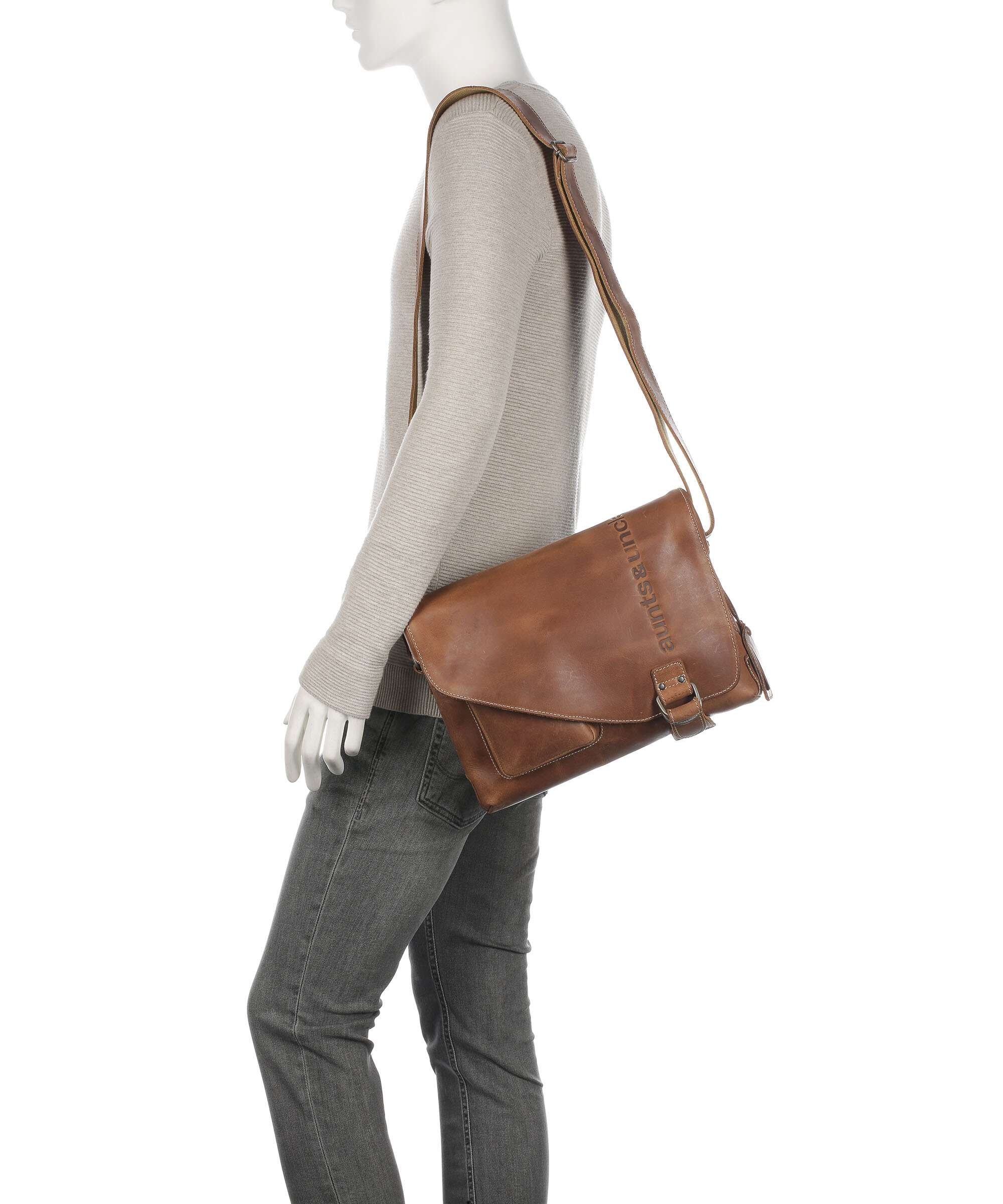 Aunts & Uncles Hunter Judd Messenger bag vintage tan - Image 3