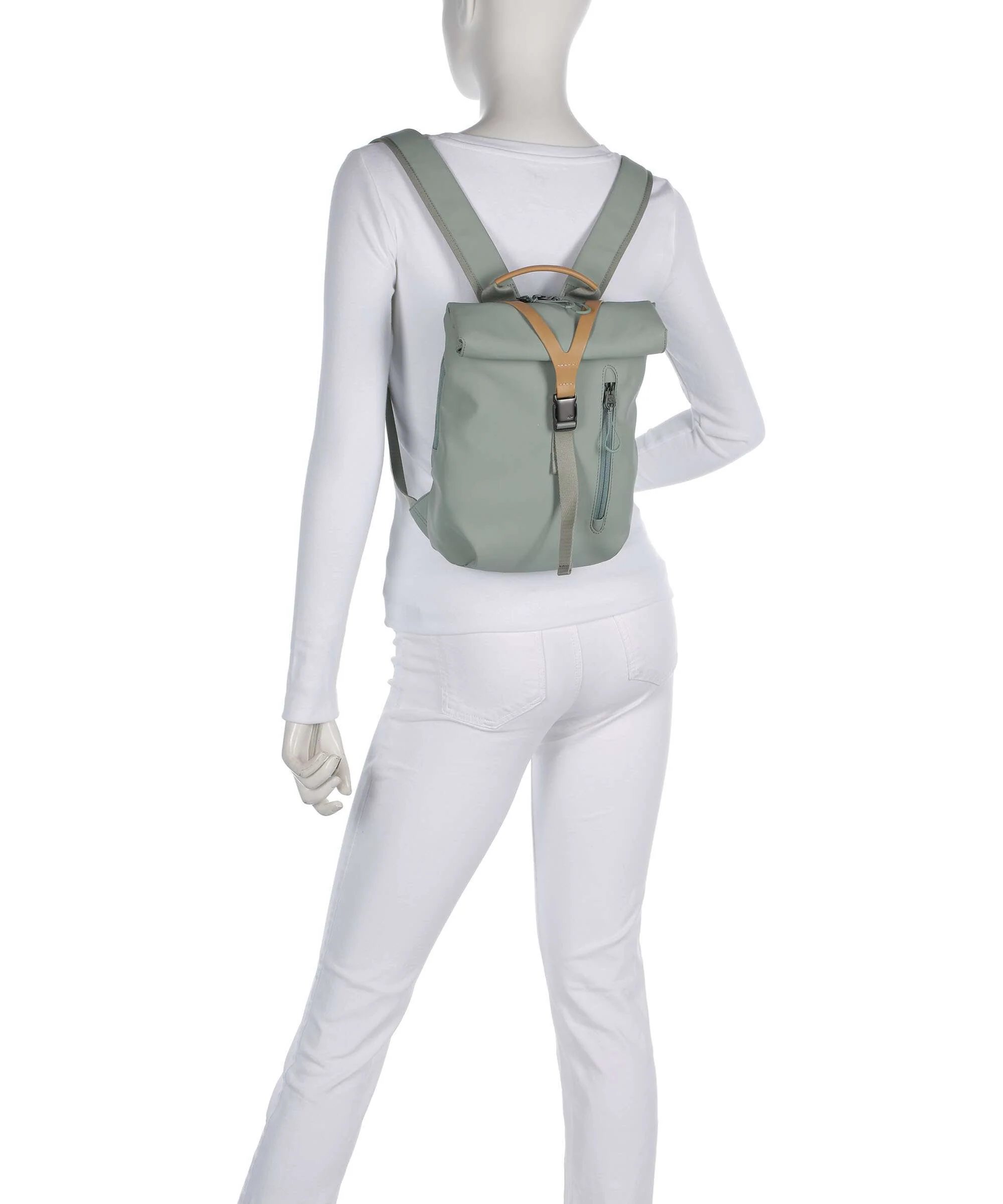 Aunts & Uncles Japan Kiso Rolltop backpack sage green - Image 3