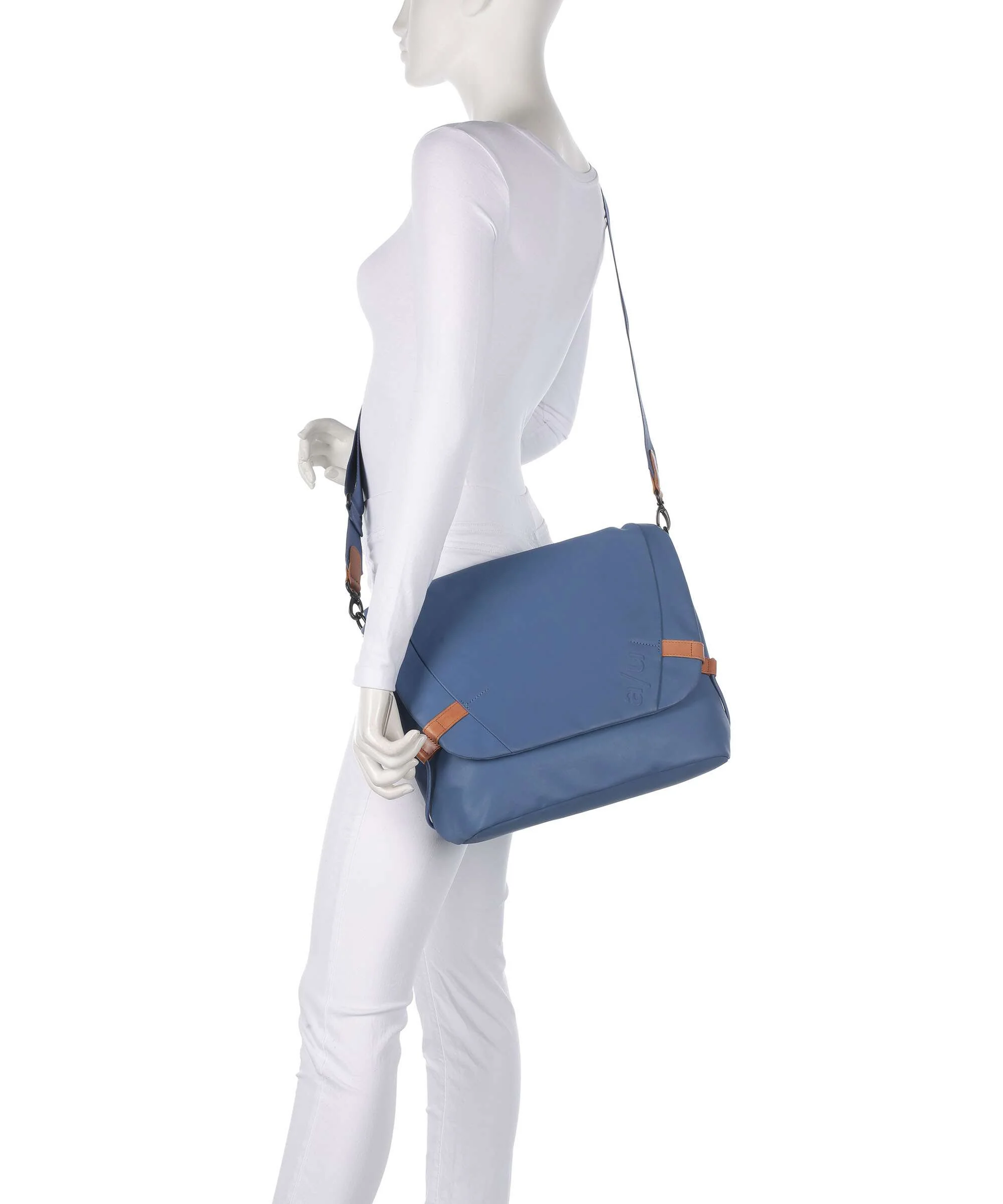 Aunts & Uncles Japan Matsumoto Briefcase blue jeans - Image 3