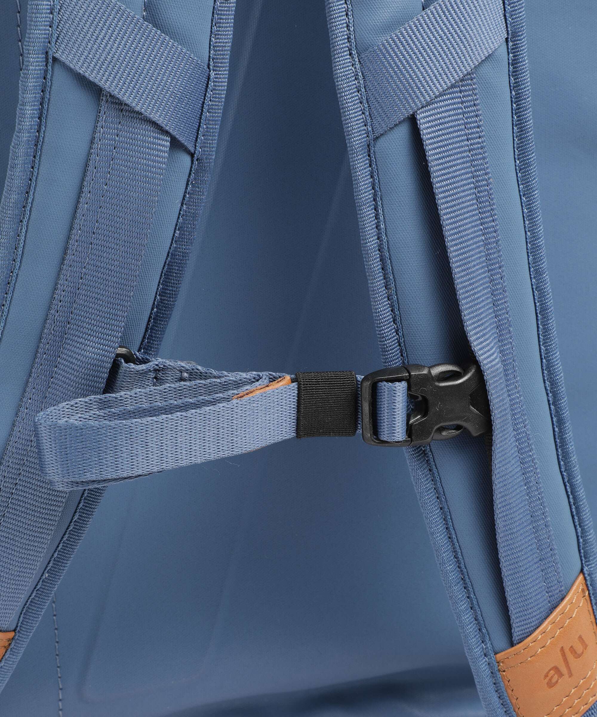 Aunts & Uncles Japan Matsuyama Rolltop backpack blue jeans - Image 4