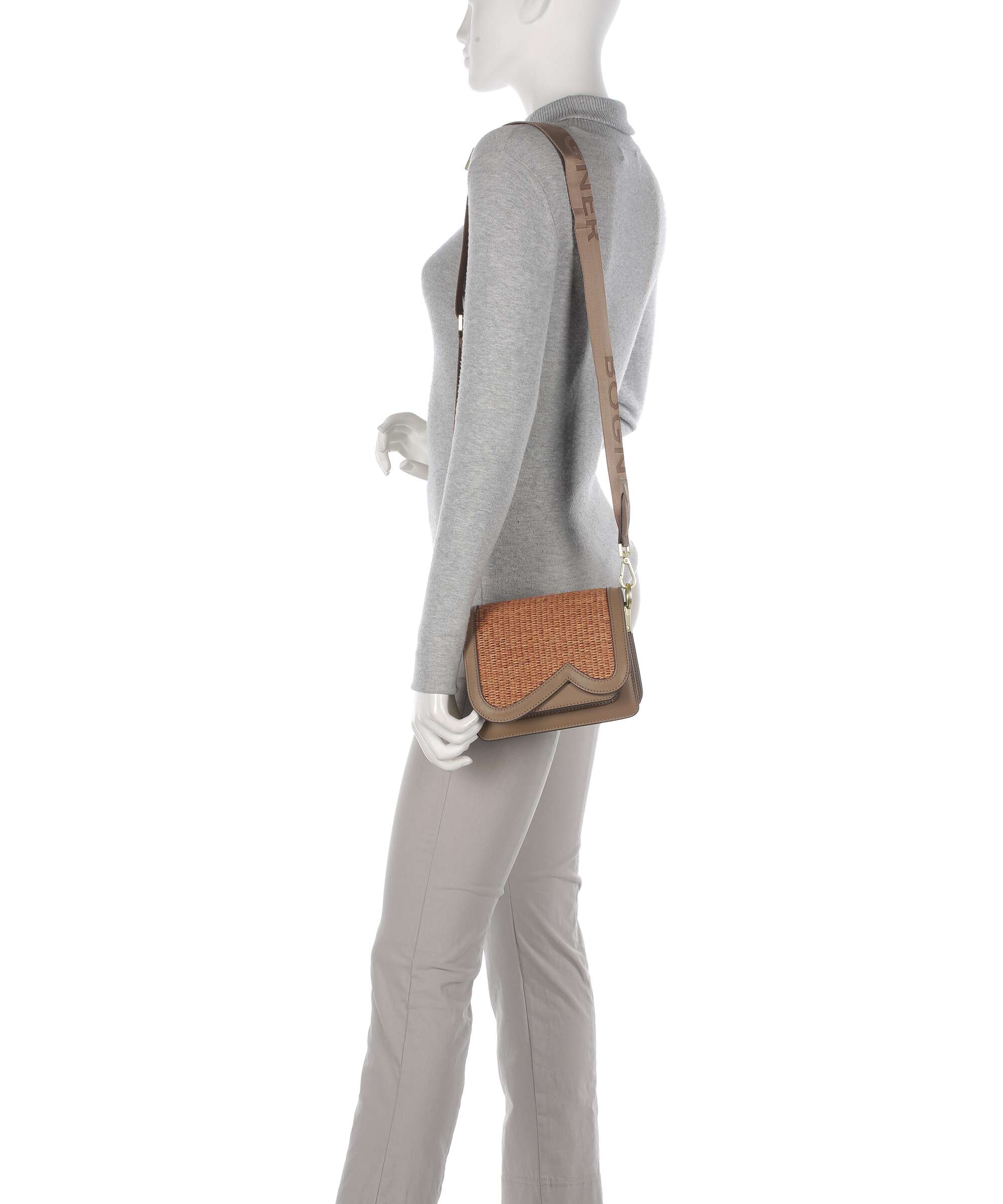 Bogner Bex Rafia Eartha Shoulder bag portabella - Image 3