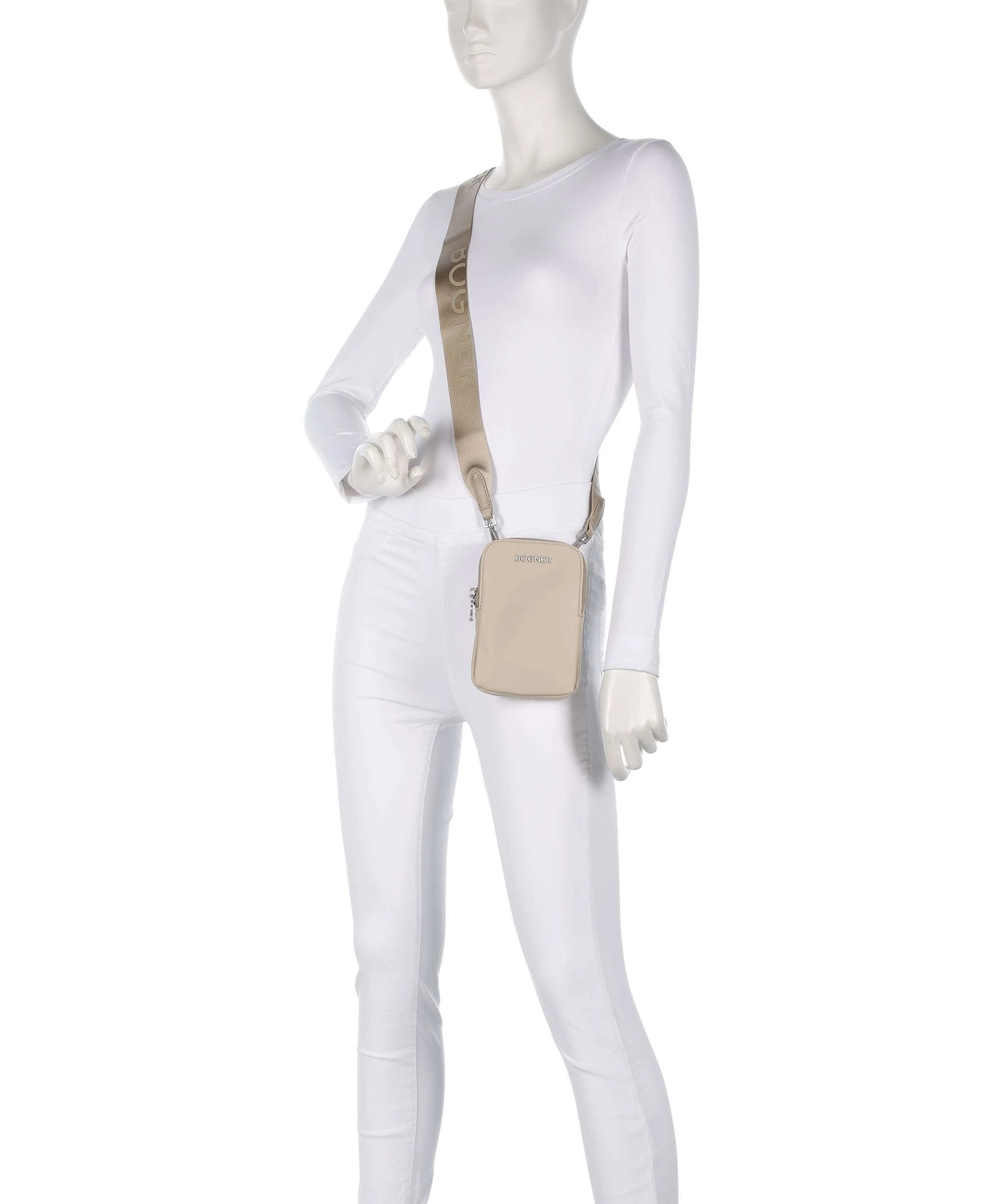 Bogner Klosters Johanna Phone bag oyster gray - Image 3