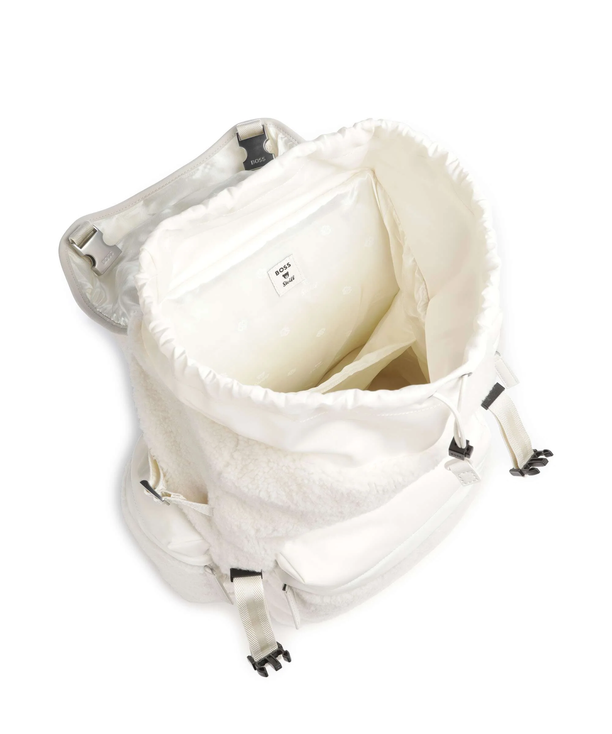 BOSS B Icon Backpack open white - Image 5