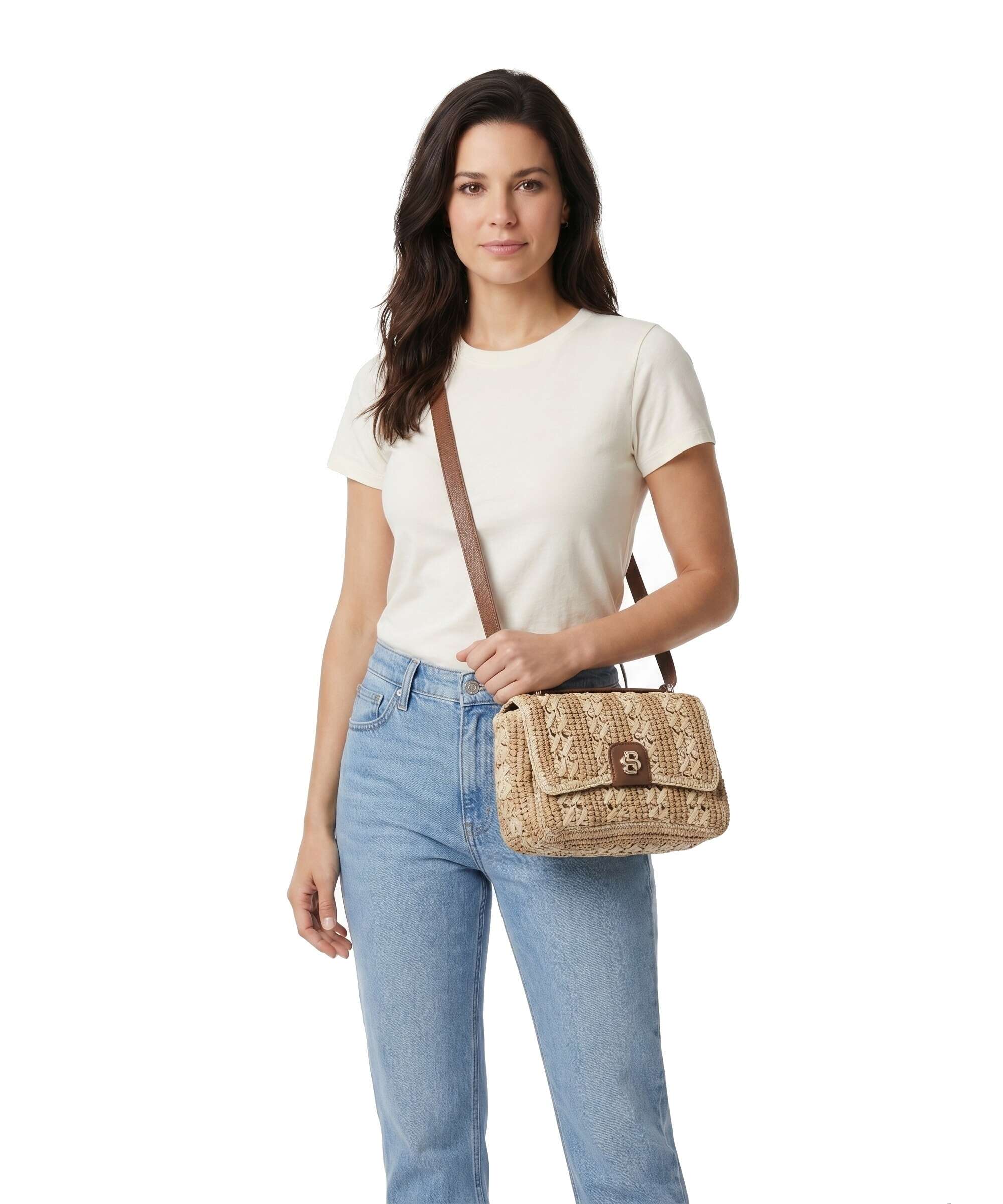 BOSS Beyond Crossbody bag open white - Image 3