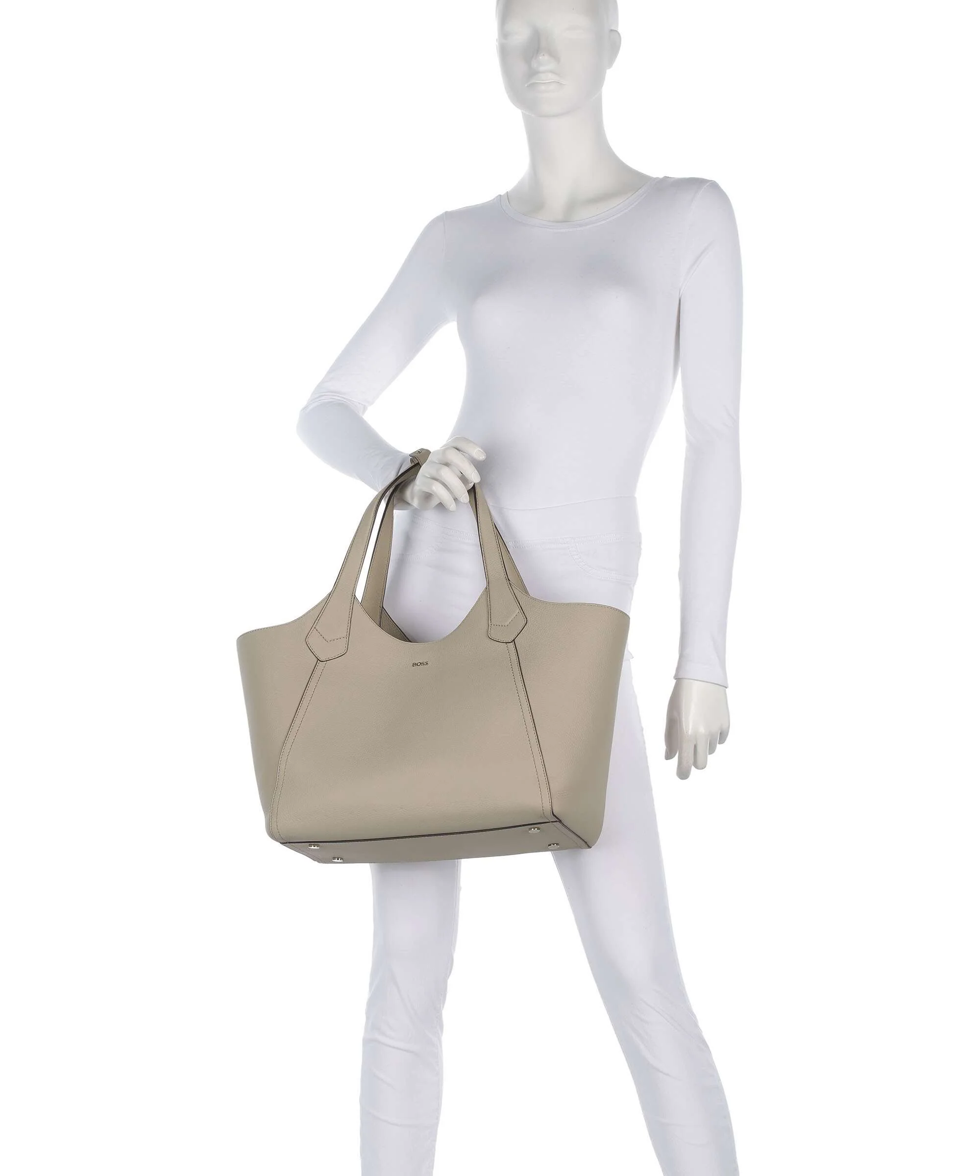 BOSS Lenah Tote bag light beige - Image 3