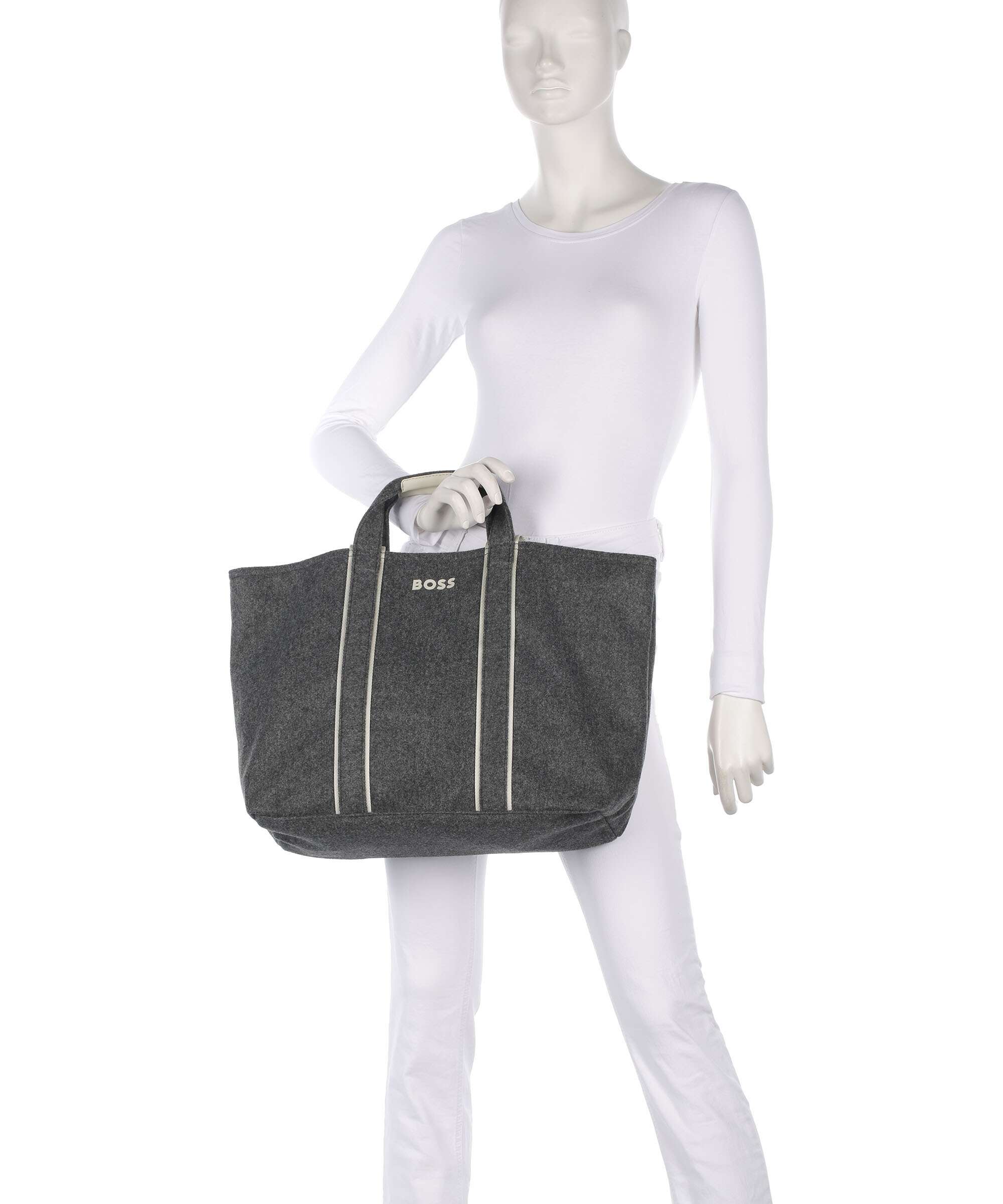 BOSS Palmah Tote bag dark grey - Image 3