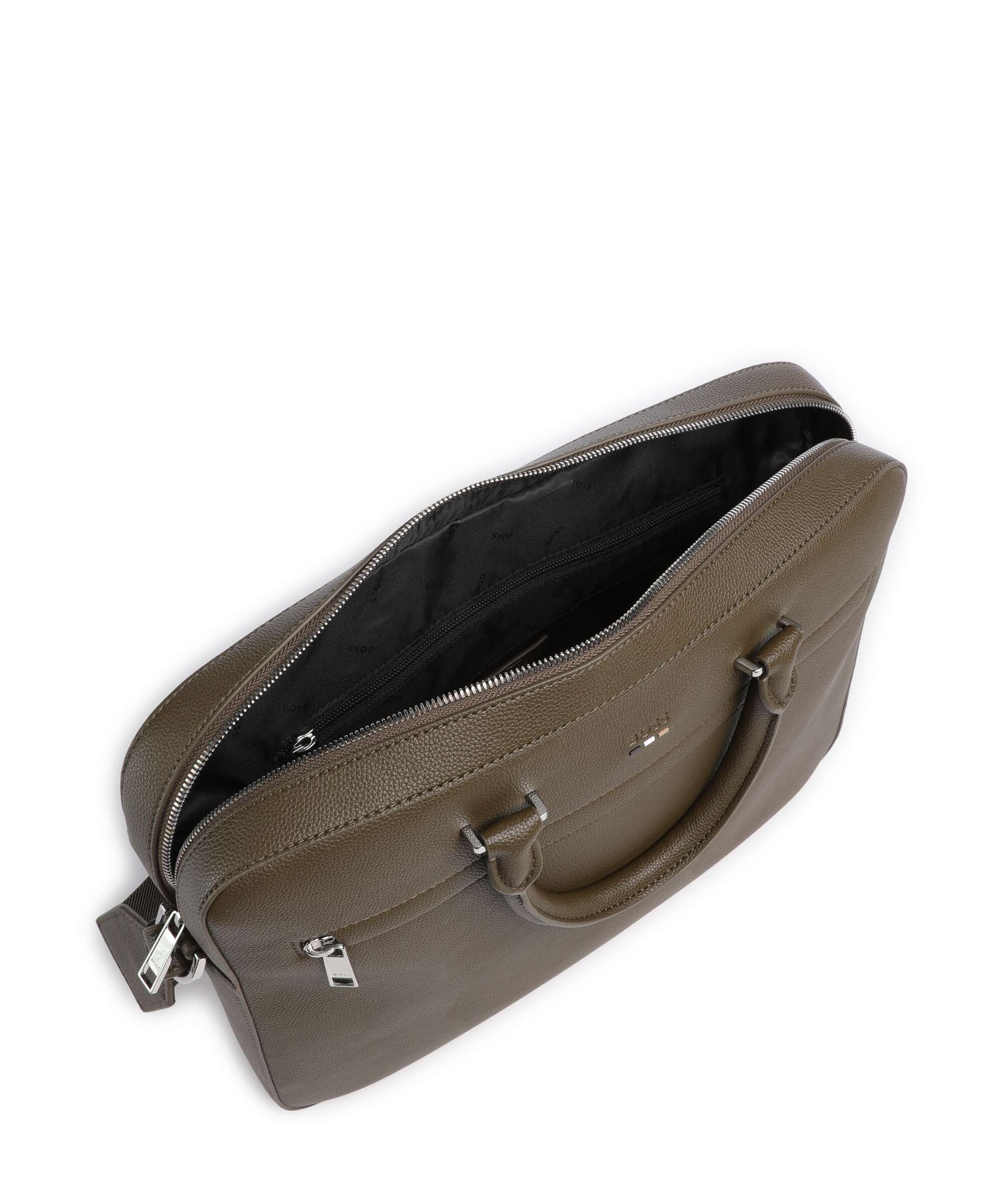BOSS Ray Briefcase open green - Image 6
