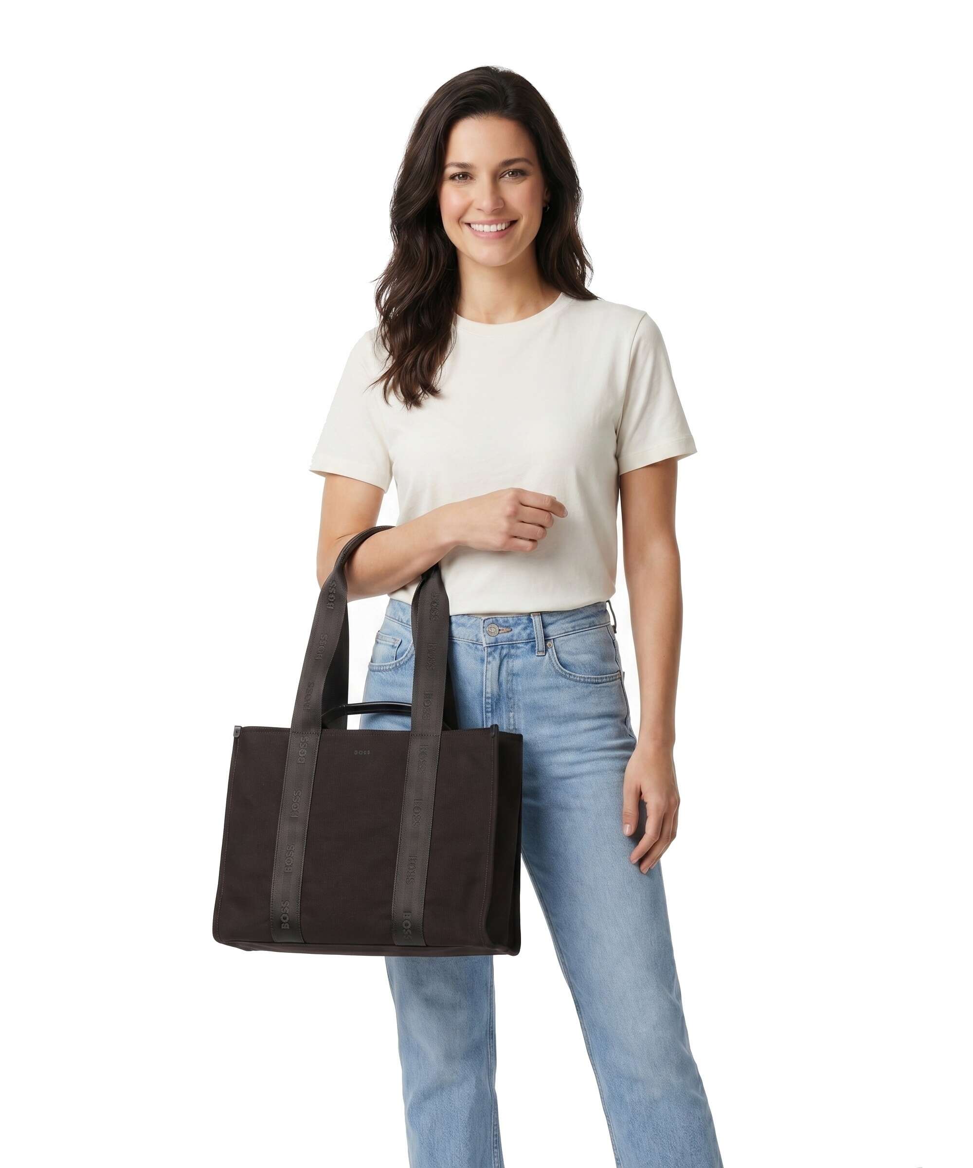 BOSS Sandy Tote bag dark brown - Image 3