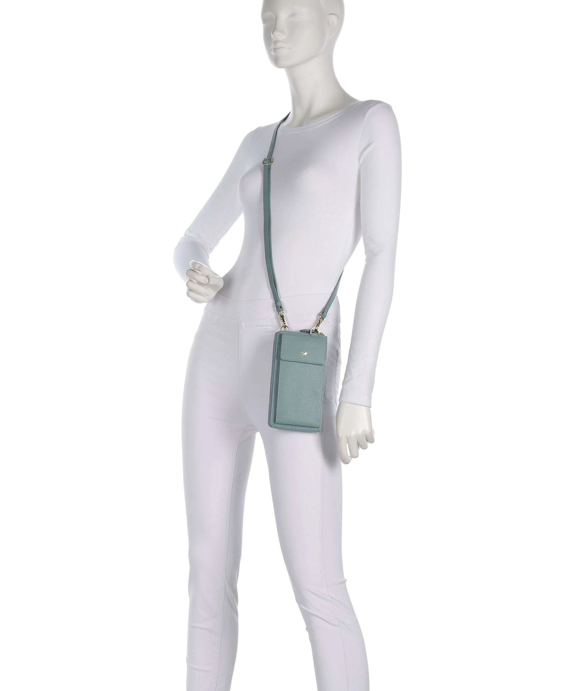 Braun Büffel Asti Phone bag green mistle - Image 3