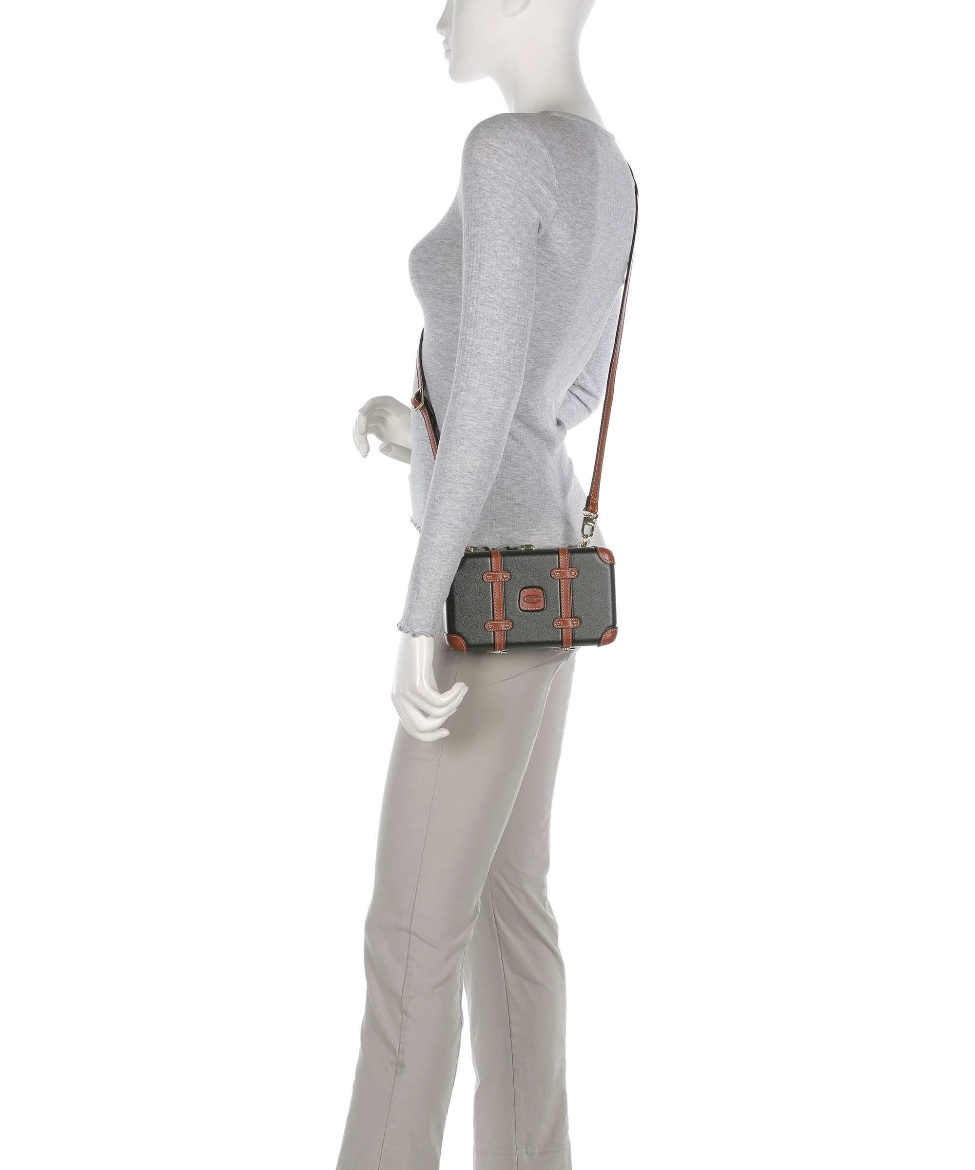 Brics Bellagio Crossbody bag olive - Image 3