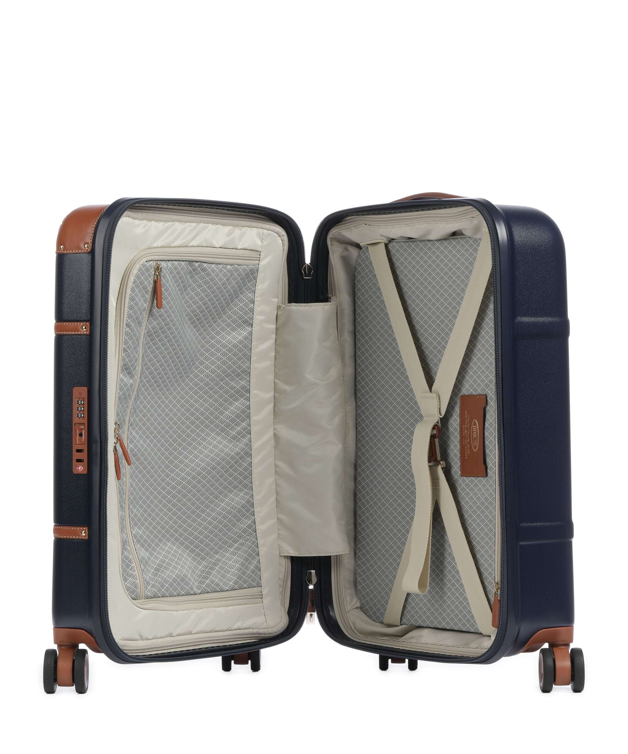 Brics Bellagio Spinner (4 wheels) blue/tan - Image 6