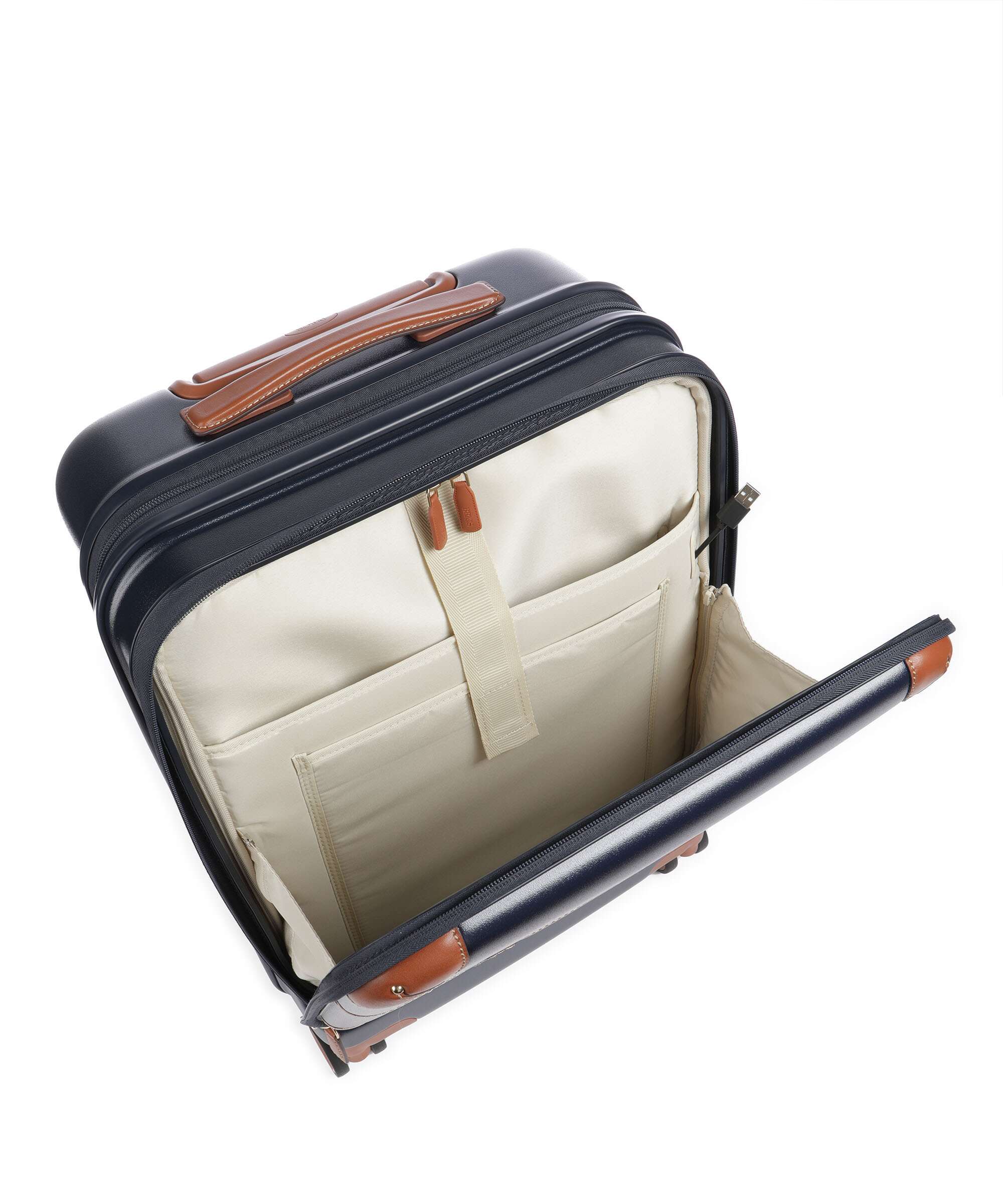 Brics Bellagio Spinner (4 wheels) blue/tan - Image 7