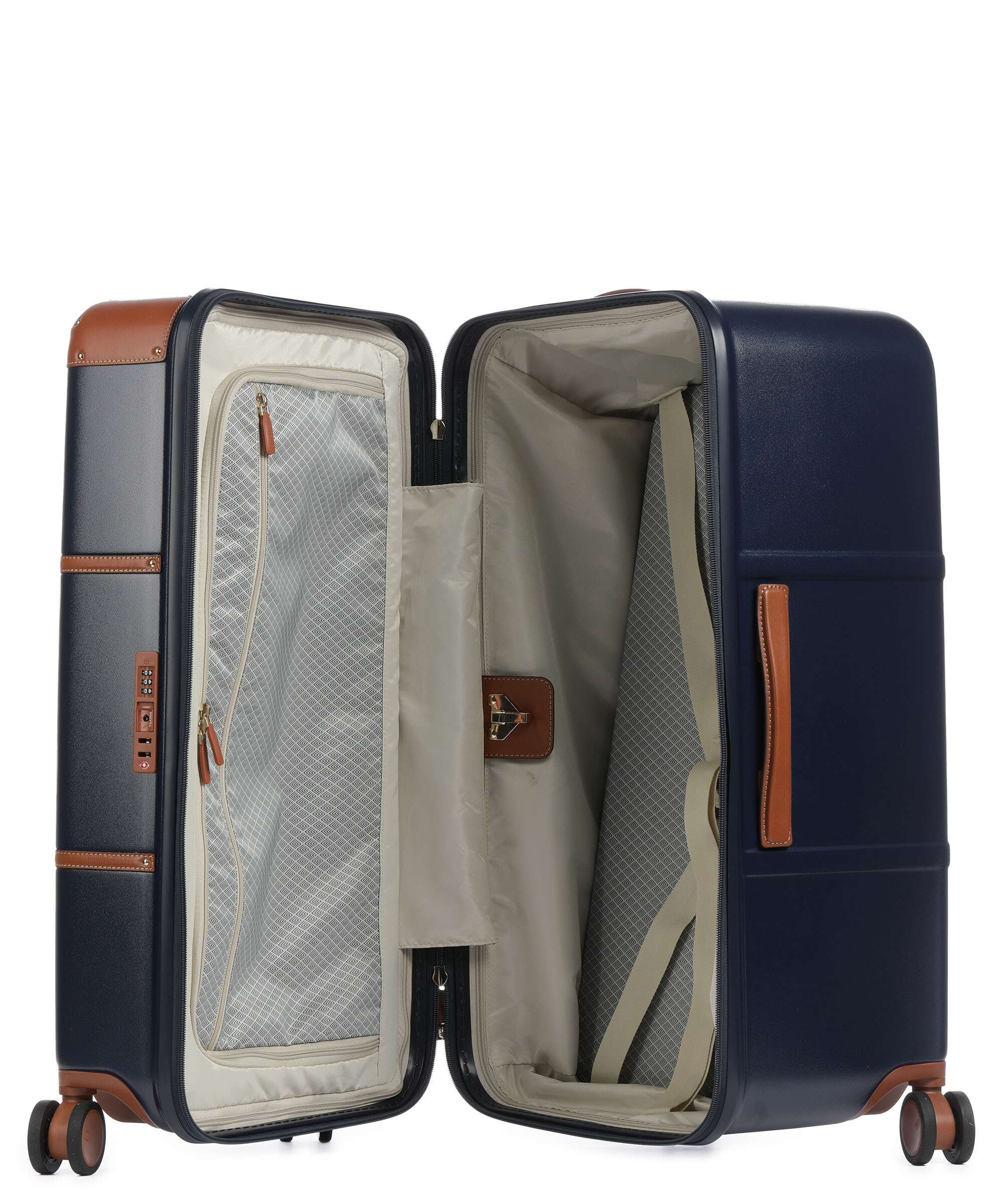 Brics Bellagio Spinner (4 wheels) blue/tan - Image 6