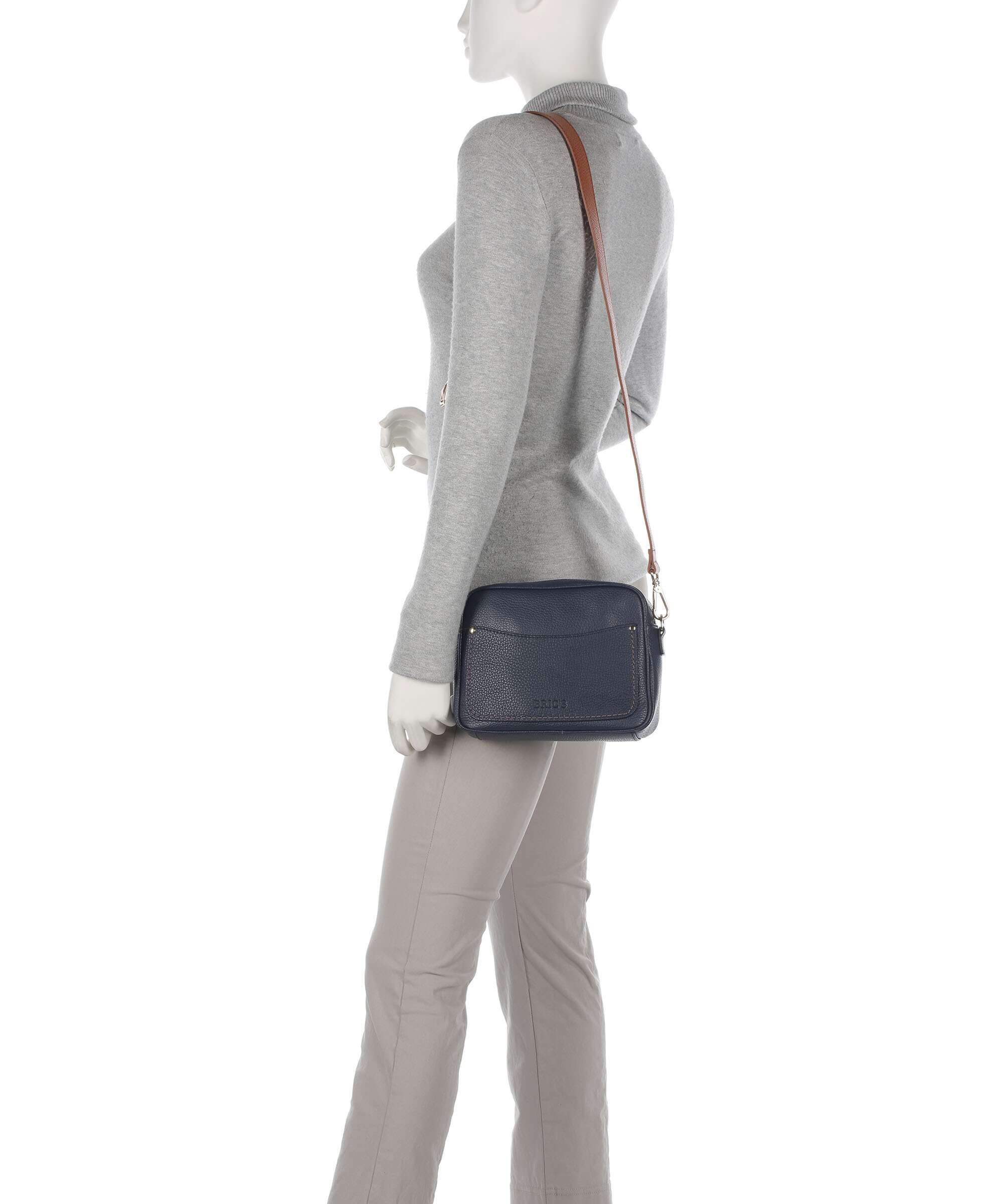 Brics Gondola Magnolia Crossbody bag night blue/caramel - Image 3