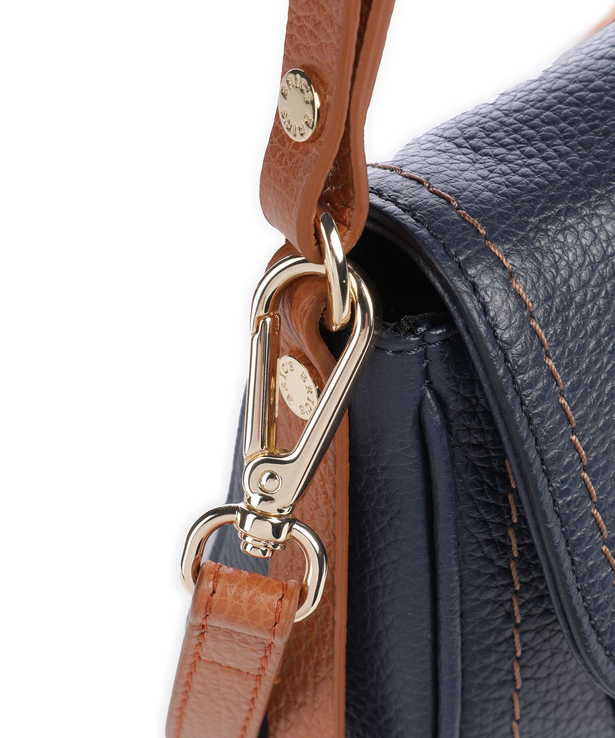 Brics Gondola Stella mini Shoulder bag night blue/caramel - Image 4