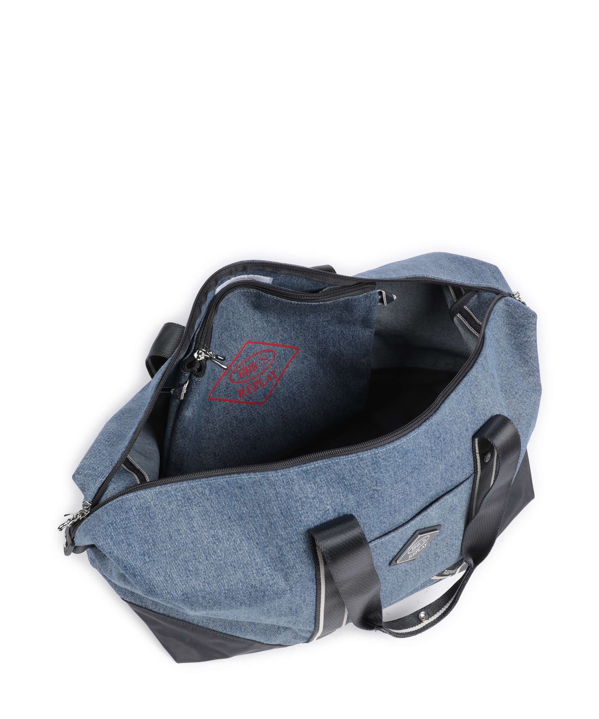 Brics Replay Medium Weekend bag light denim - Image 6