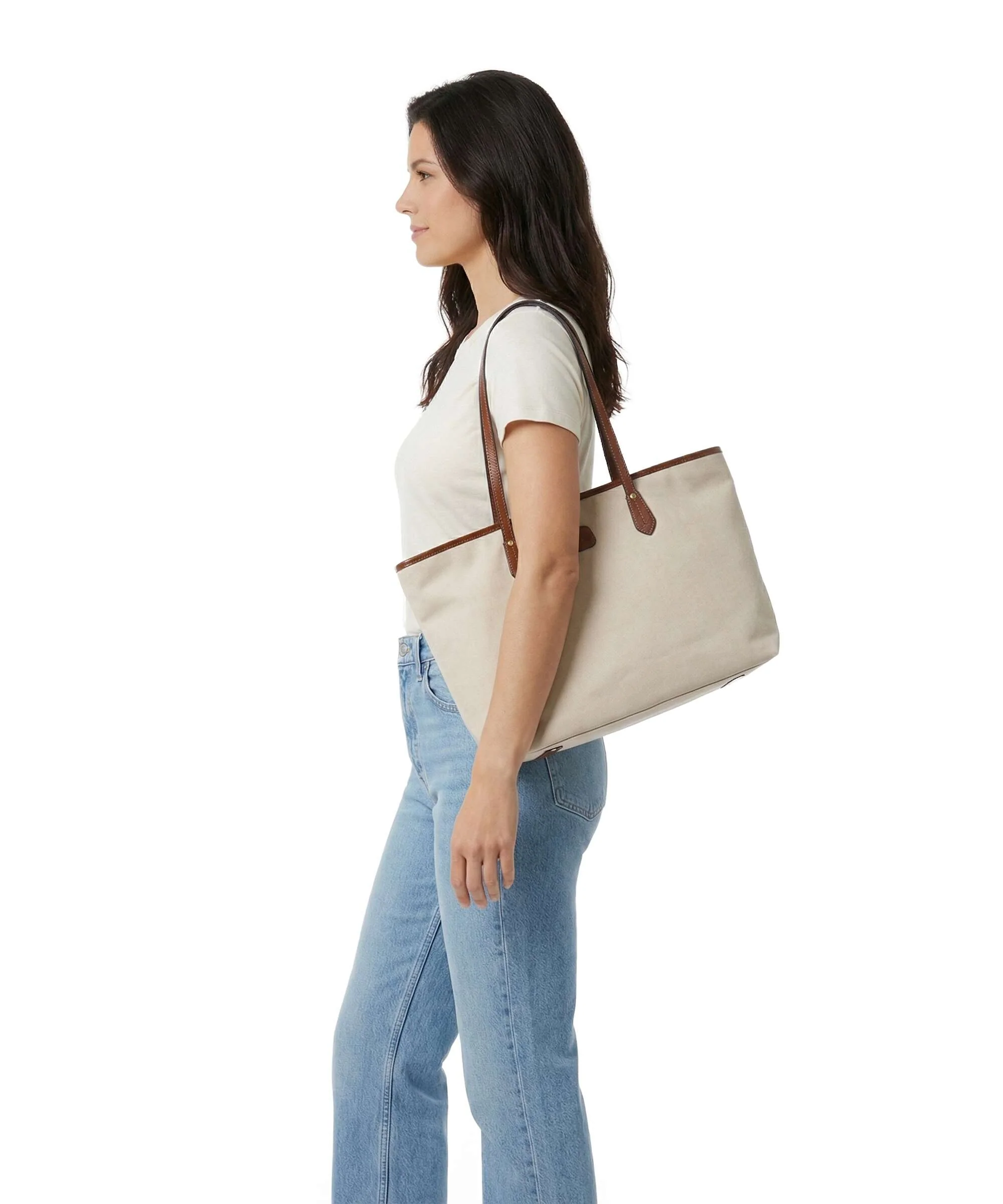 Brics Volterra Tote bag cappuccino - Image 3