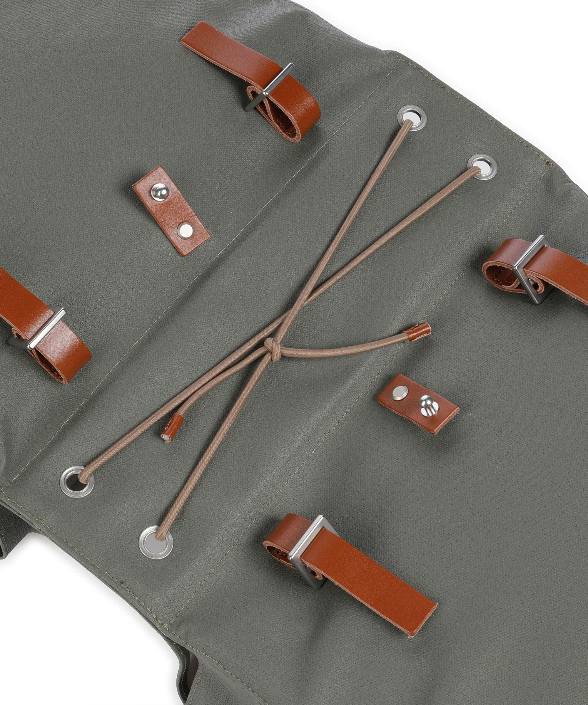 Brooks England Bricklane Bike pannier sage green/honey - Image 4