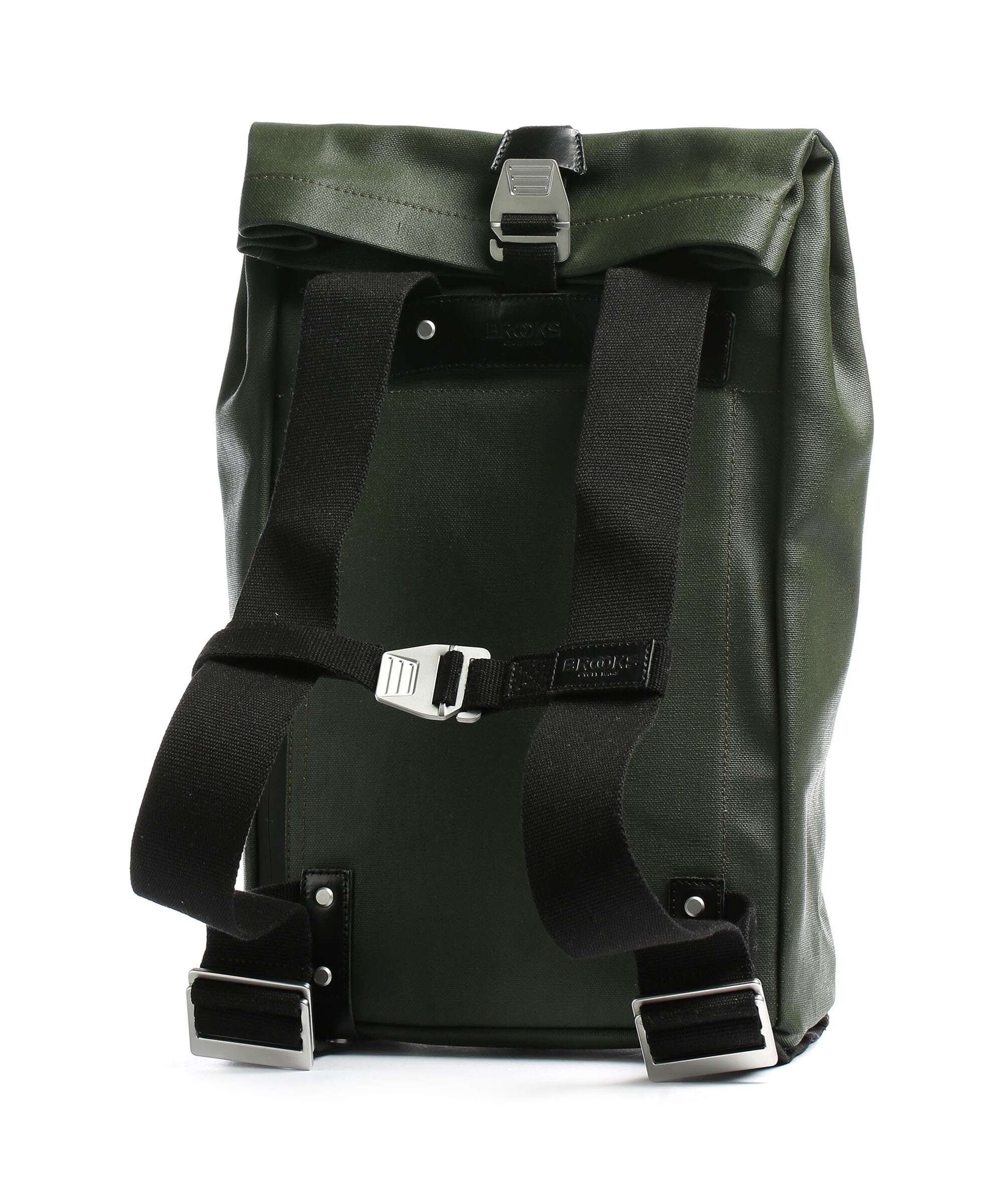 Brooks England Pickwick Cotton Canvas Small Rolltop backpack forest - Image 2