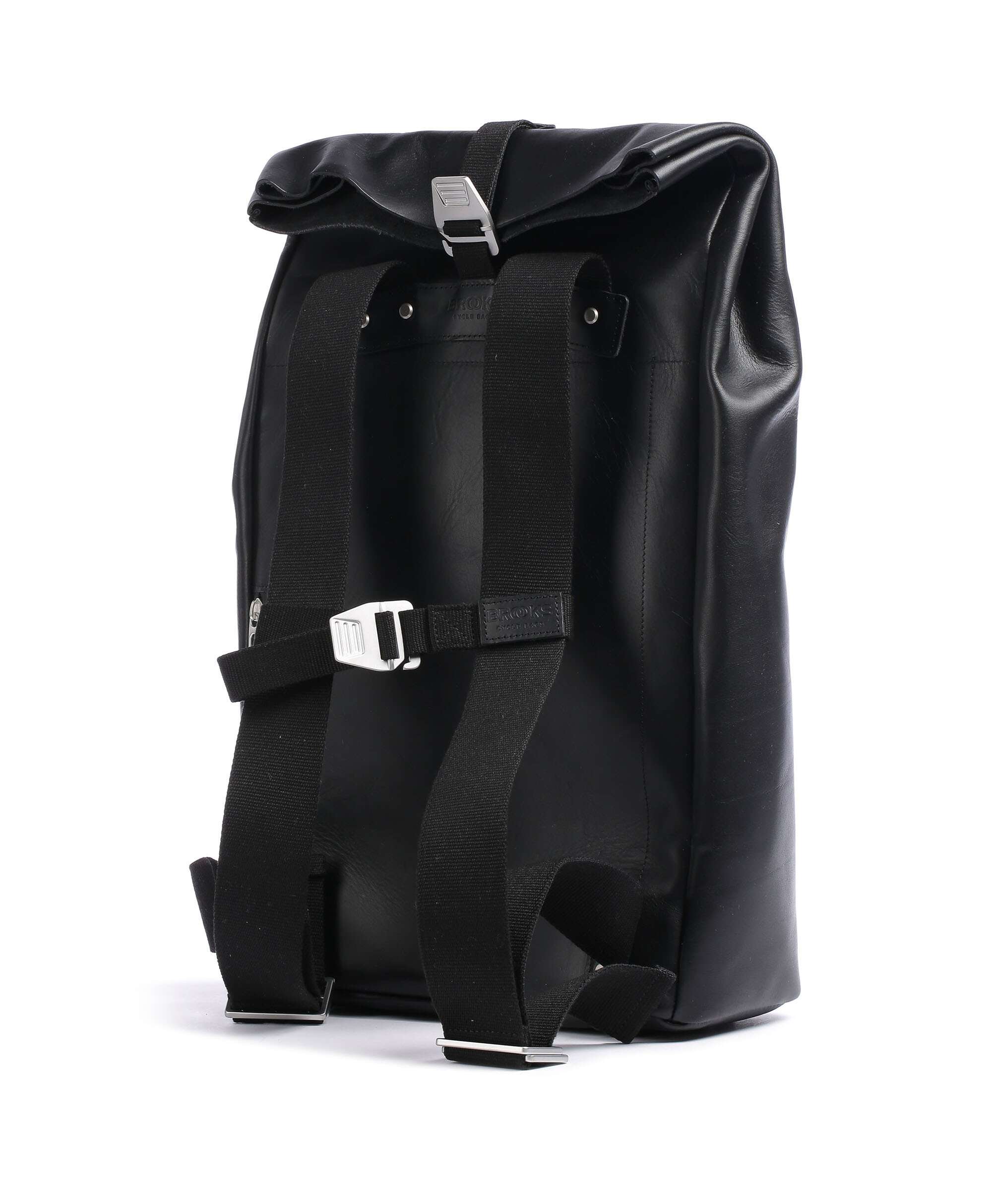 Brooks England Pickwick Leather Large Rolltop backpack black - Image 2
