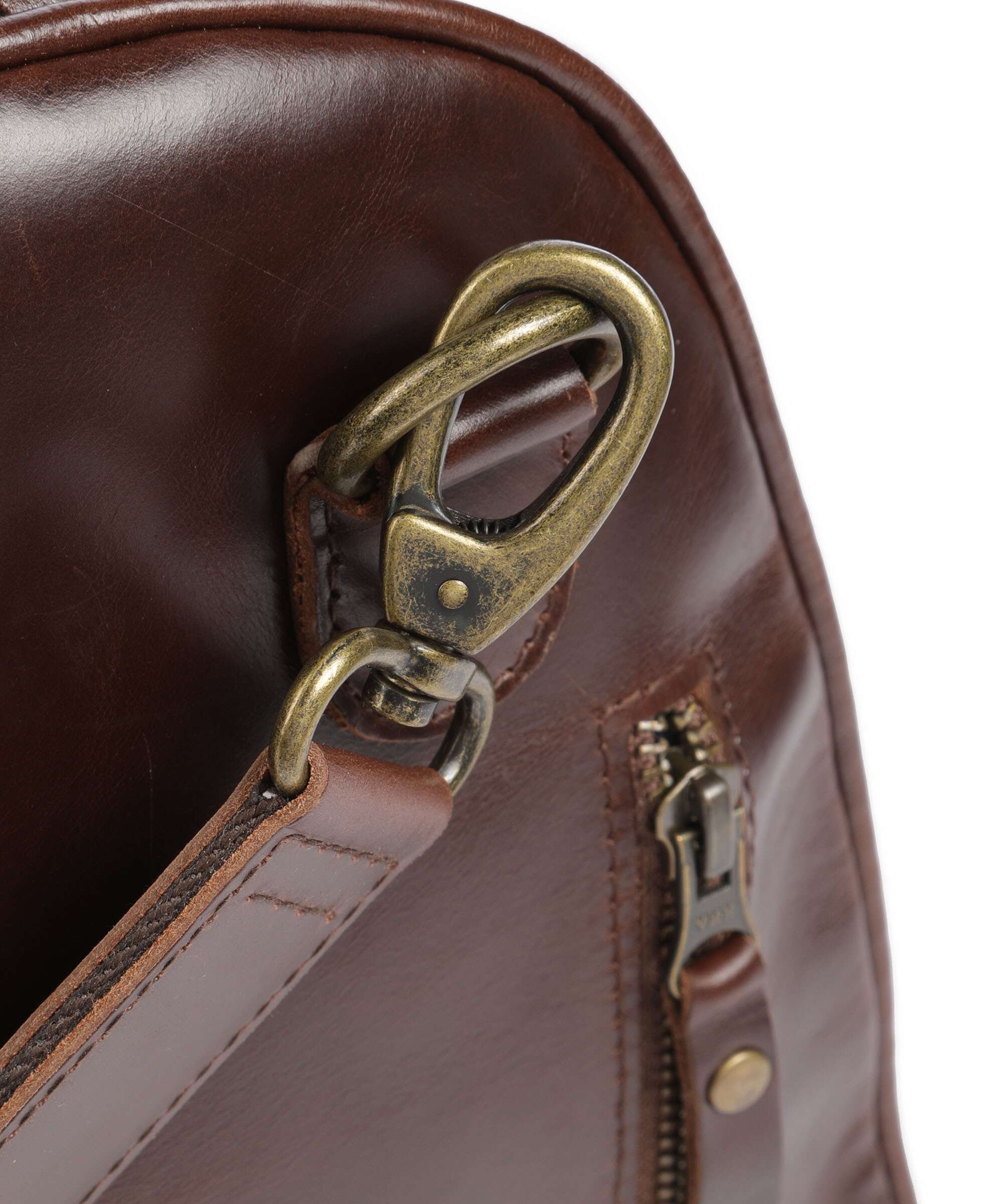 Buckle & Seam Crazy Horse Collin Weekend bag brown/dot - Image 3