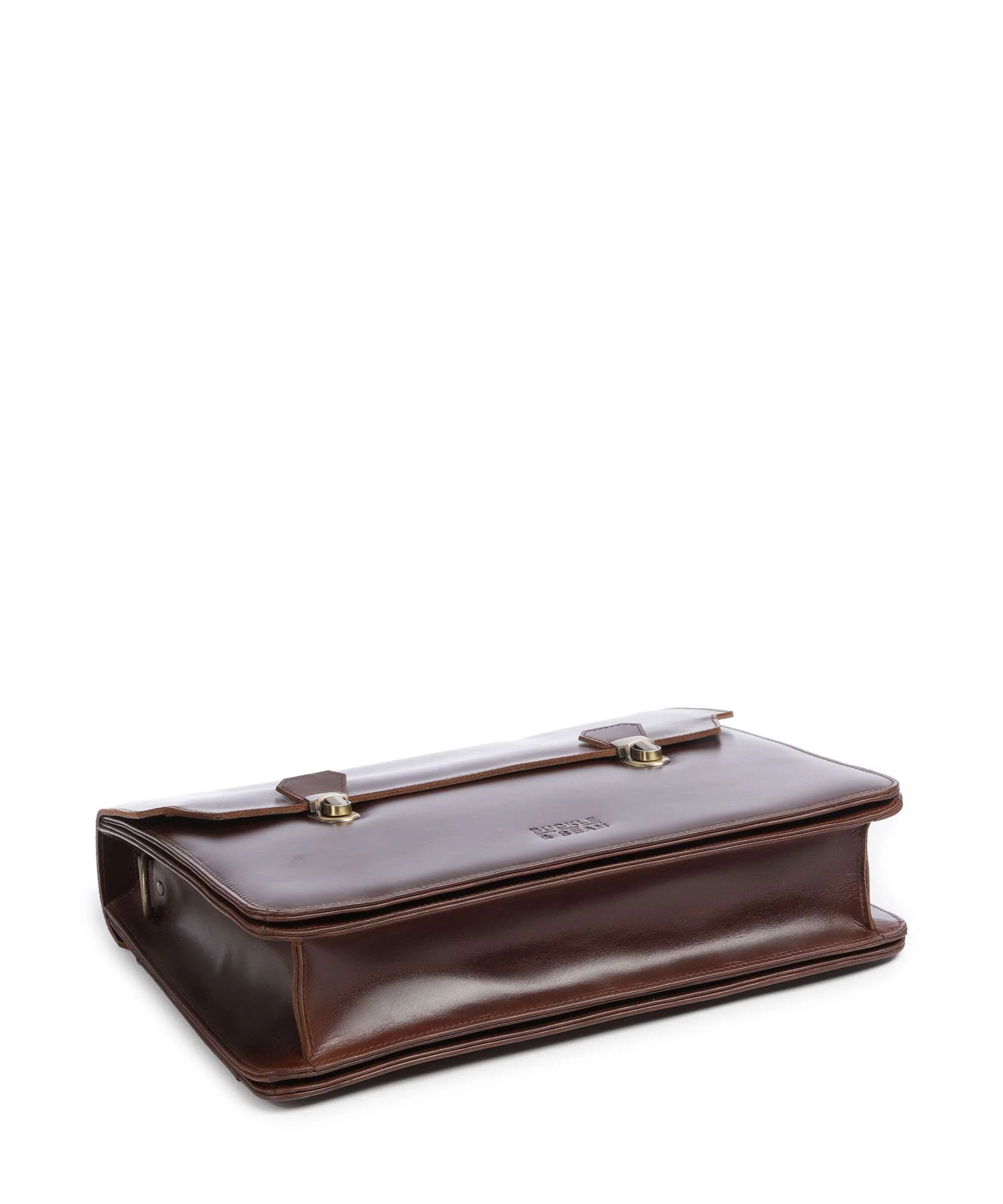 Buckle & Seam Crazy Horse Notes Briefcase brown - Image 5
