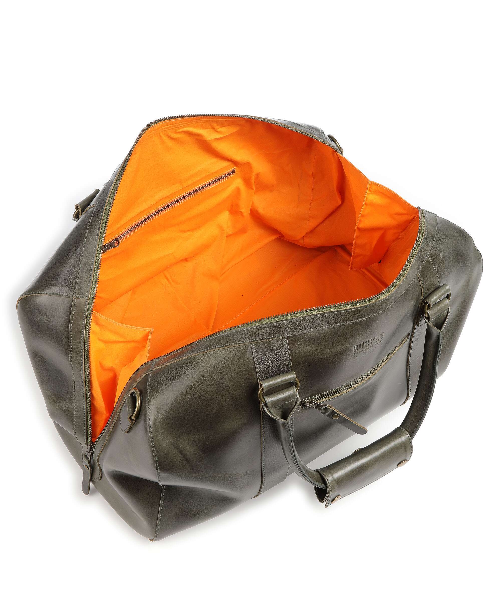 Buckle & Seam Crazy Horse Willow Weekend bag olive - Image 5