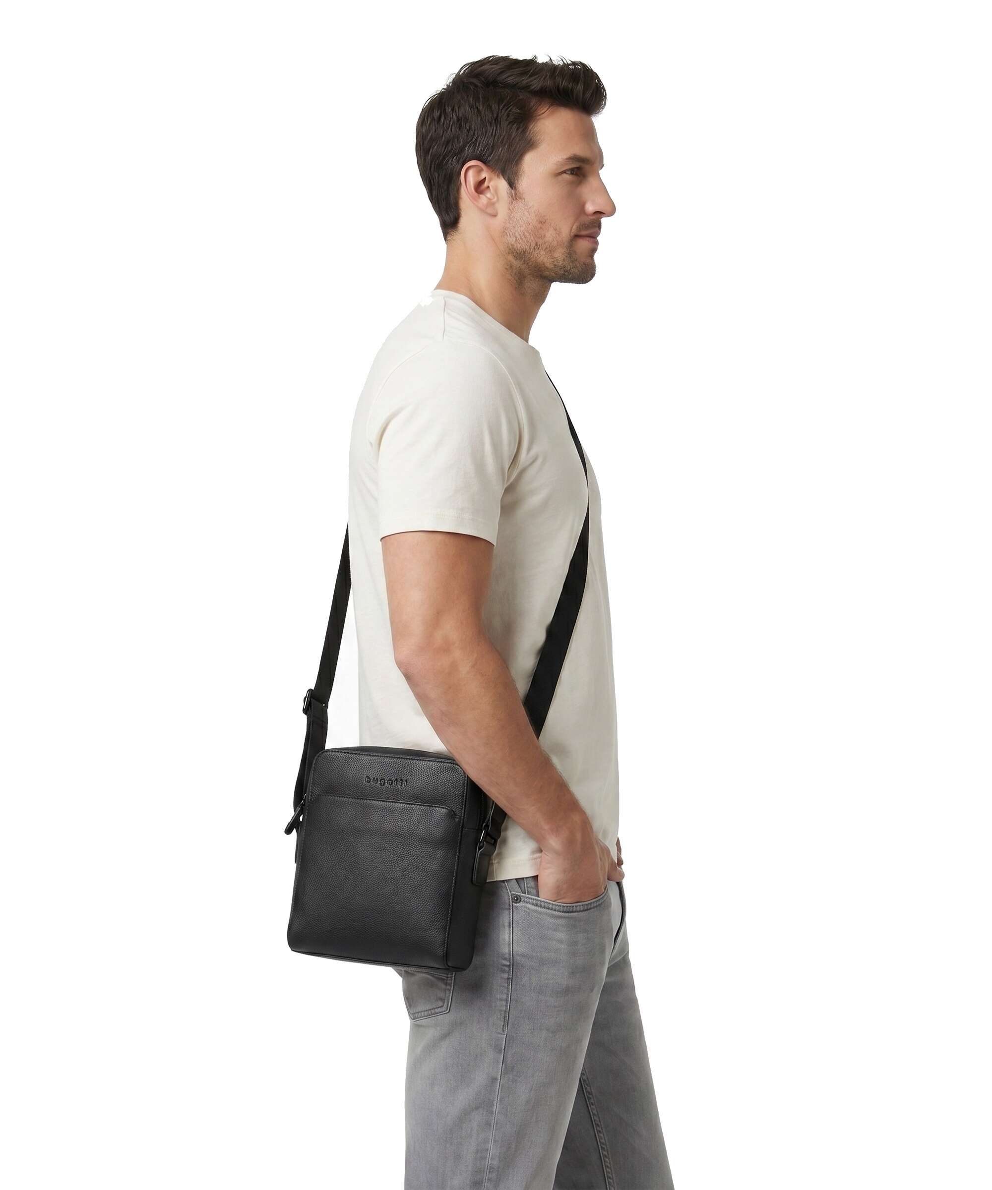 Bugatti Black Crossbody bag schwarz - Image 3