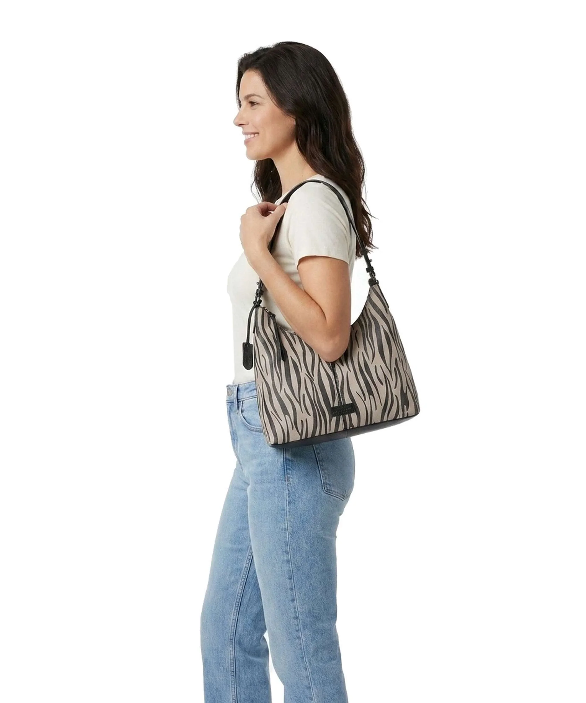 Burkely Animo Hobo bag zebra - Image 3