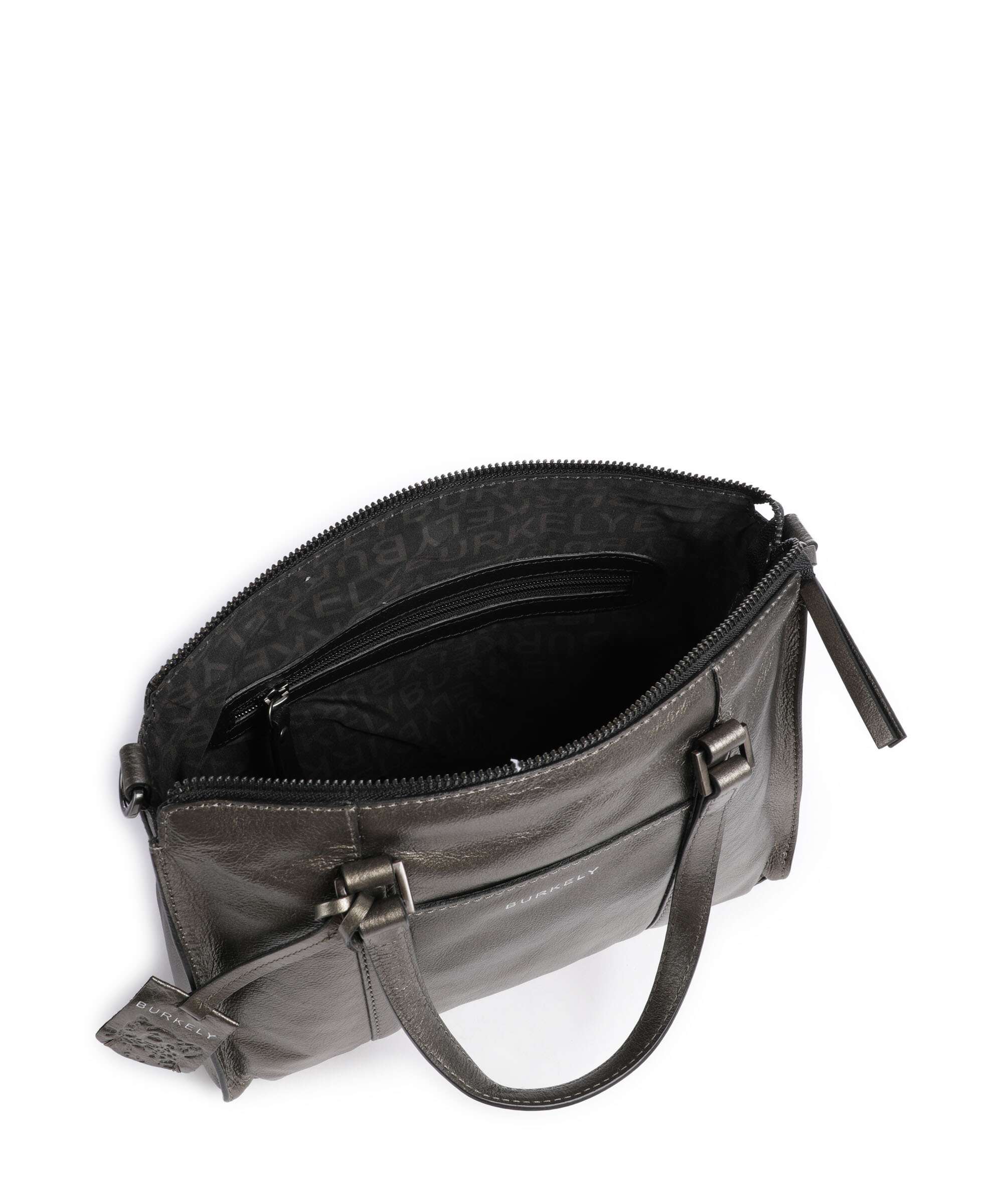 Burkely Creased Crystal Handbag gunmetal - Image 6