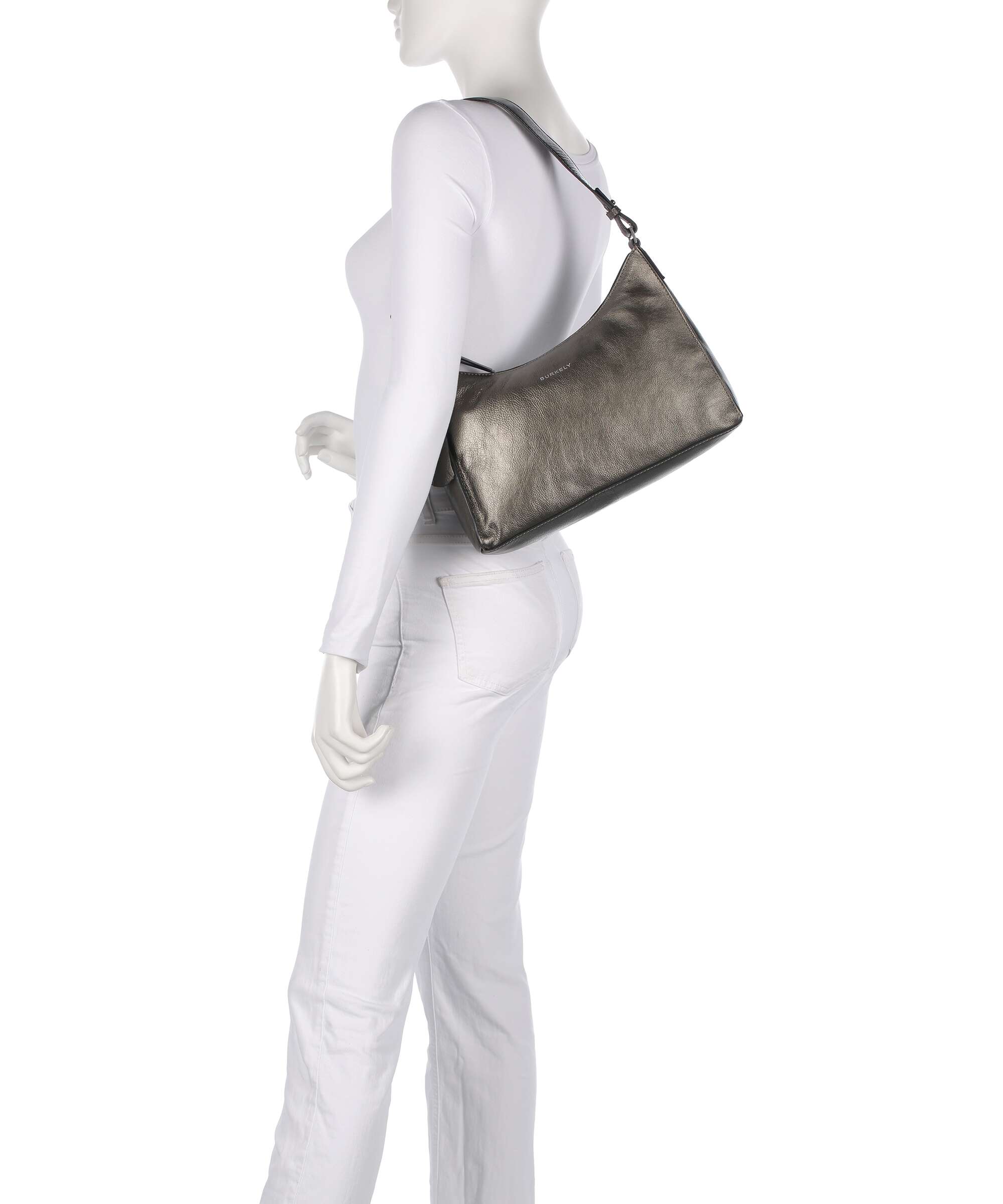 Burkely Creased Crystal Shoulder bag gunmetal - Image 3