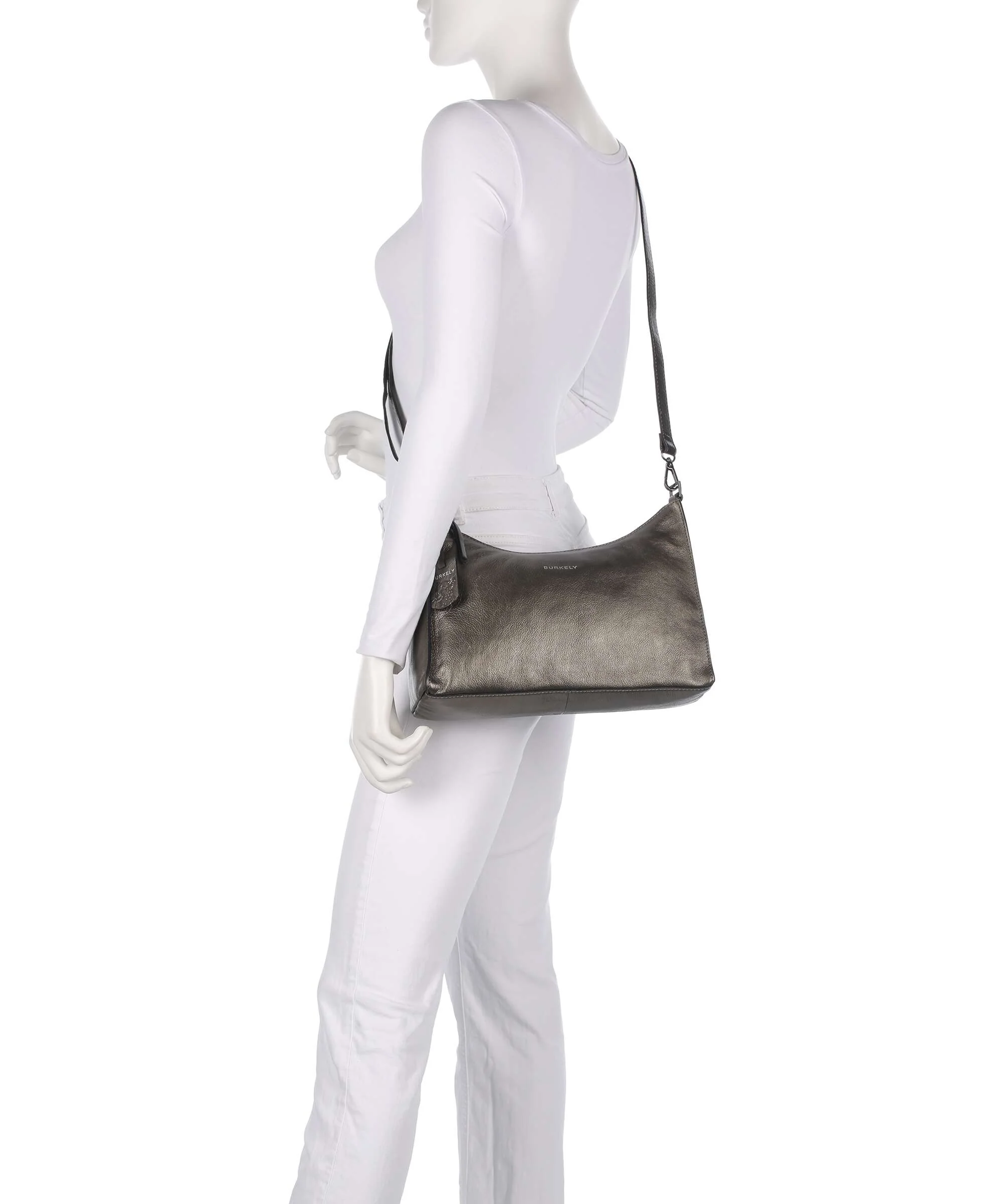 Burkely Creased Crystal Shoulder bag gunmetal - Image 4